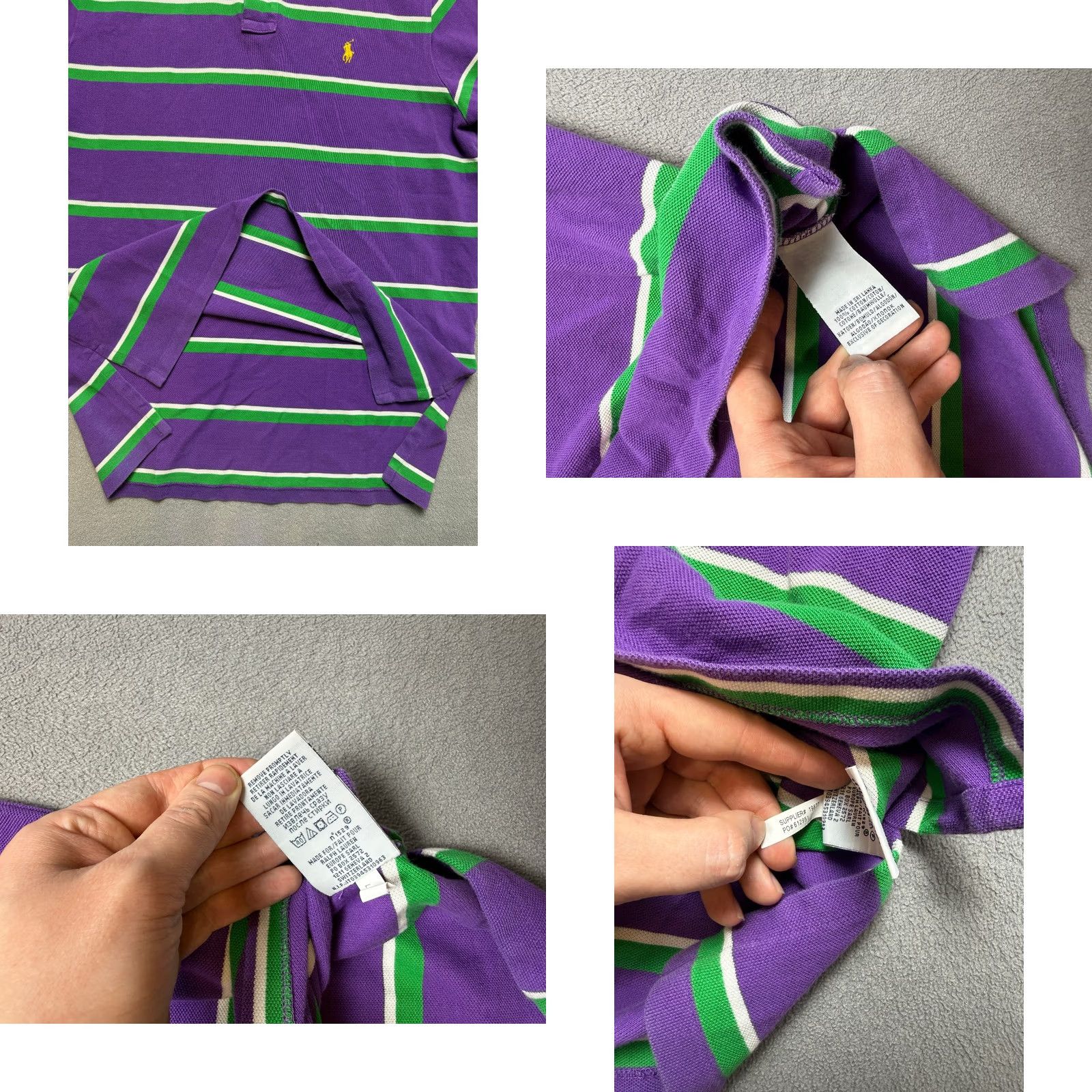 Polo Ralph Lauren Polo Ralph Lauren Polo shirt Mens XL Wimbledon Style Multicolor Striped Polo Shirt Size US XL / EU 56 / 4 - 8 Thumbnail
