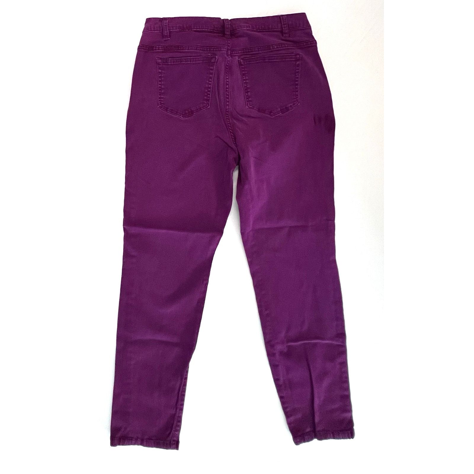 Other Jaclyn Smith Mid Rise Tapered Legs Purple Jeans 14 Ankle Size 36" / US 14 / IT 50 - 7 Thumbnail