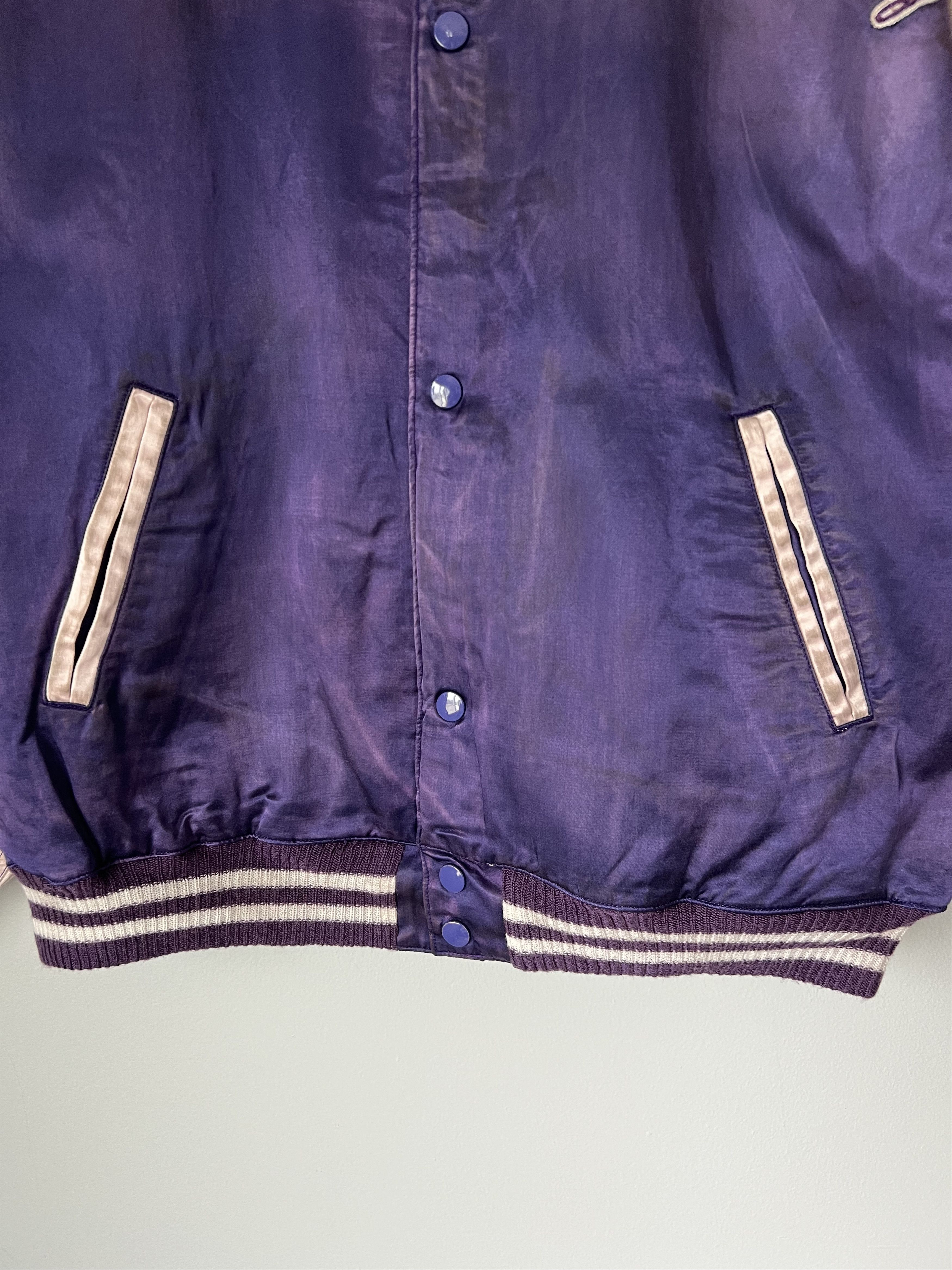 Saint Michael Saint Michael Satin Stadium Jacket in Purple Size US S / EU 44-46 / 1 - 9 Thumbnail