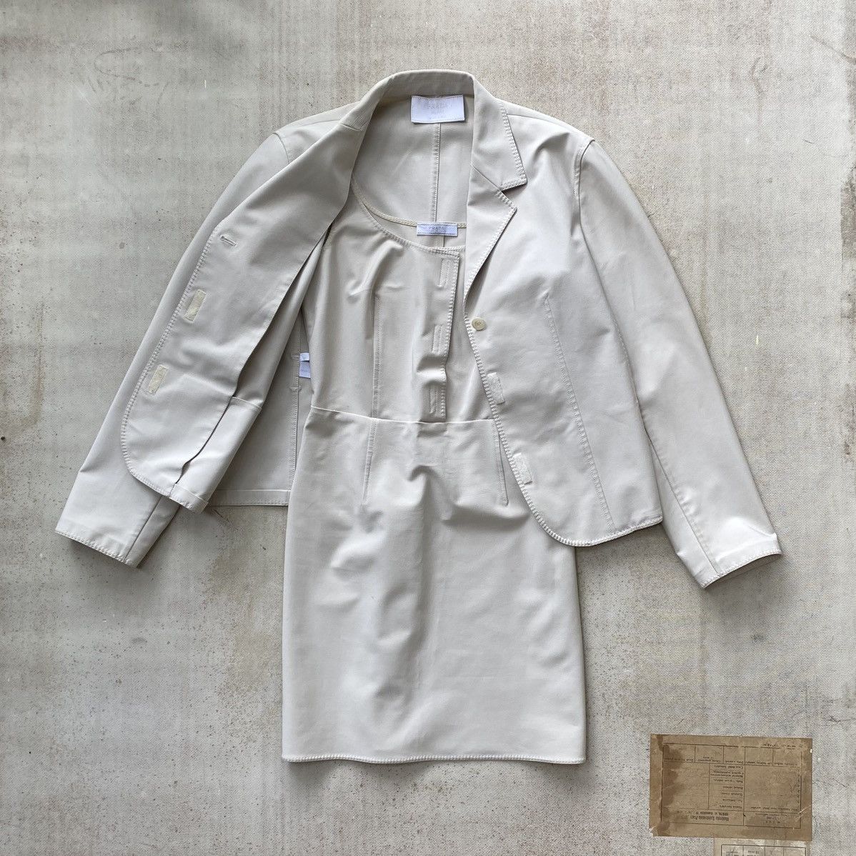 Prada Prada Vintage Jacket + Dress Set Size M / US 6-8 / IT 42-44 - 2 Thumbnail