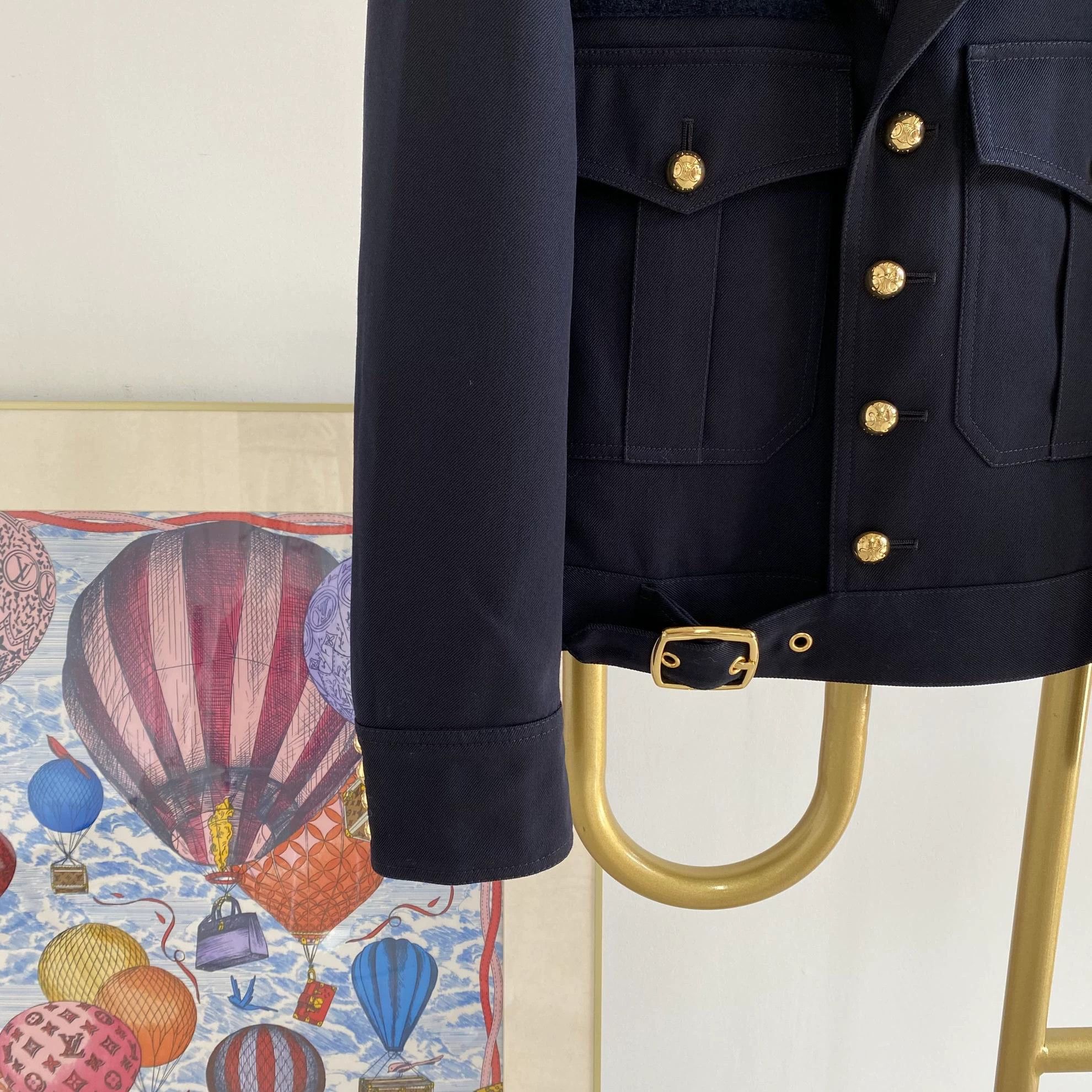Celine Celine Navy Blue Jacket Women's Size 34 Size XXS / US 00 / IT 34 - 5 Thumbnail