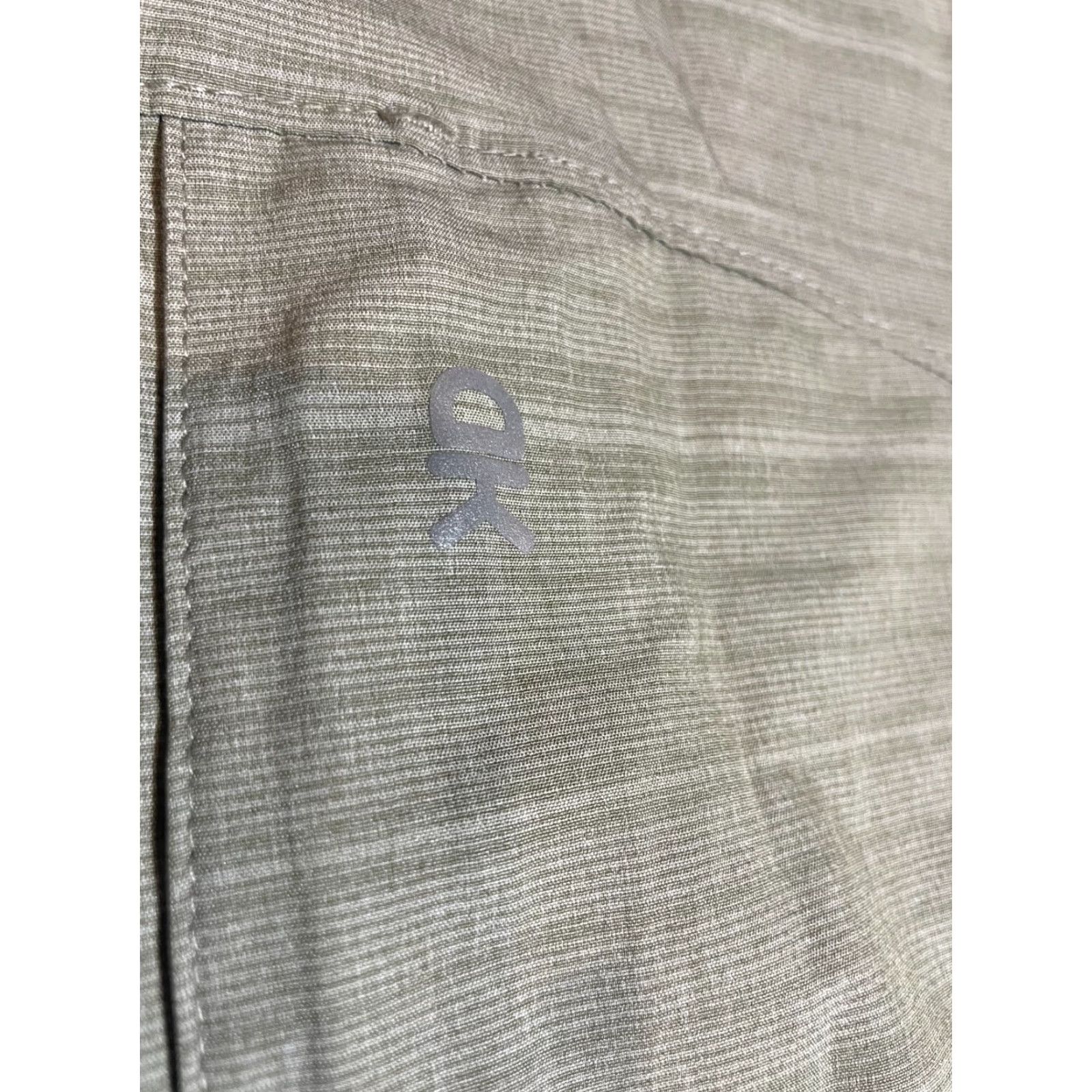 J.Crew J.CREW Button-Up Shirt Mens L Sand Beige Striped Zip Pocket Size US L / EU 52-54 / 3 - 7 Thumbnail