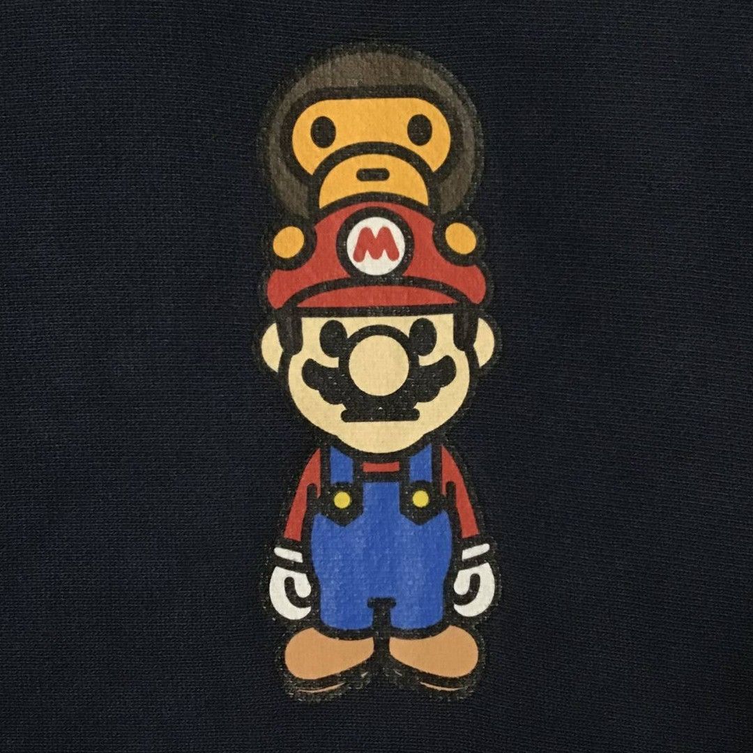 Bape BAPE × Nintendo Mario & Milo Full Zip Hoodie a bathing ape Size US S / EU 44-46 / 1 - 4 Thumbnail
