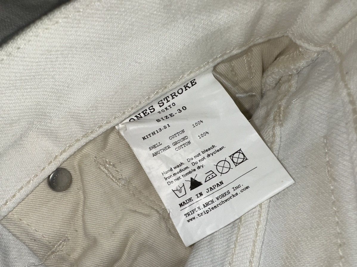 Kith × ONES STROKE KITH x Ones Stroke Tokyo Selvedge Denim White Jeans Sz 30 Size US 30 / EU 46 - 4 Thumbnail