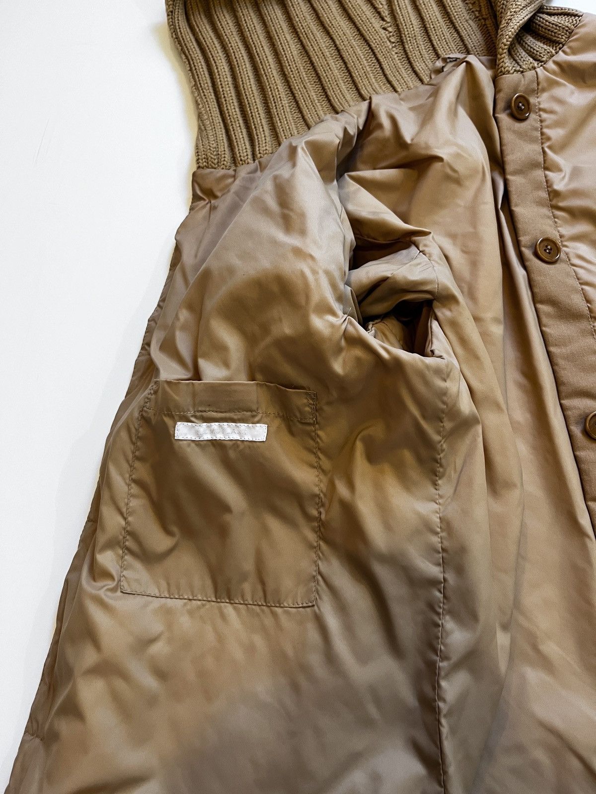 Helmut Lang AW04 Helmut Lang knit hood double-layer bomber/parka jacket Size US L / EU 52-54 / 3 - 11 Thumbnail