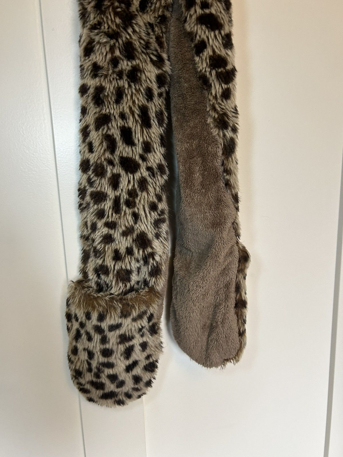 Aldo Vintage Aldo sherpa fleece lined leopard fur hat accessory Size ONE SIZE - 18 Thumbnail