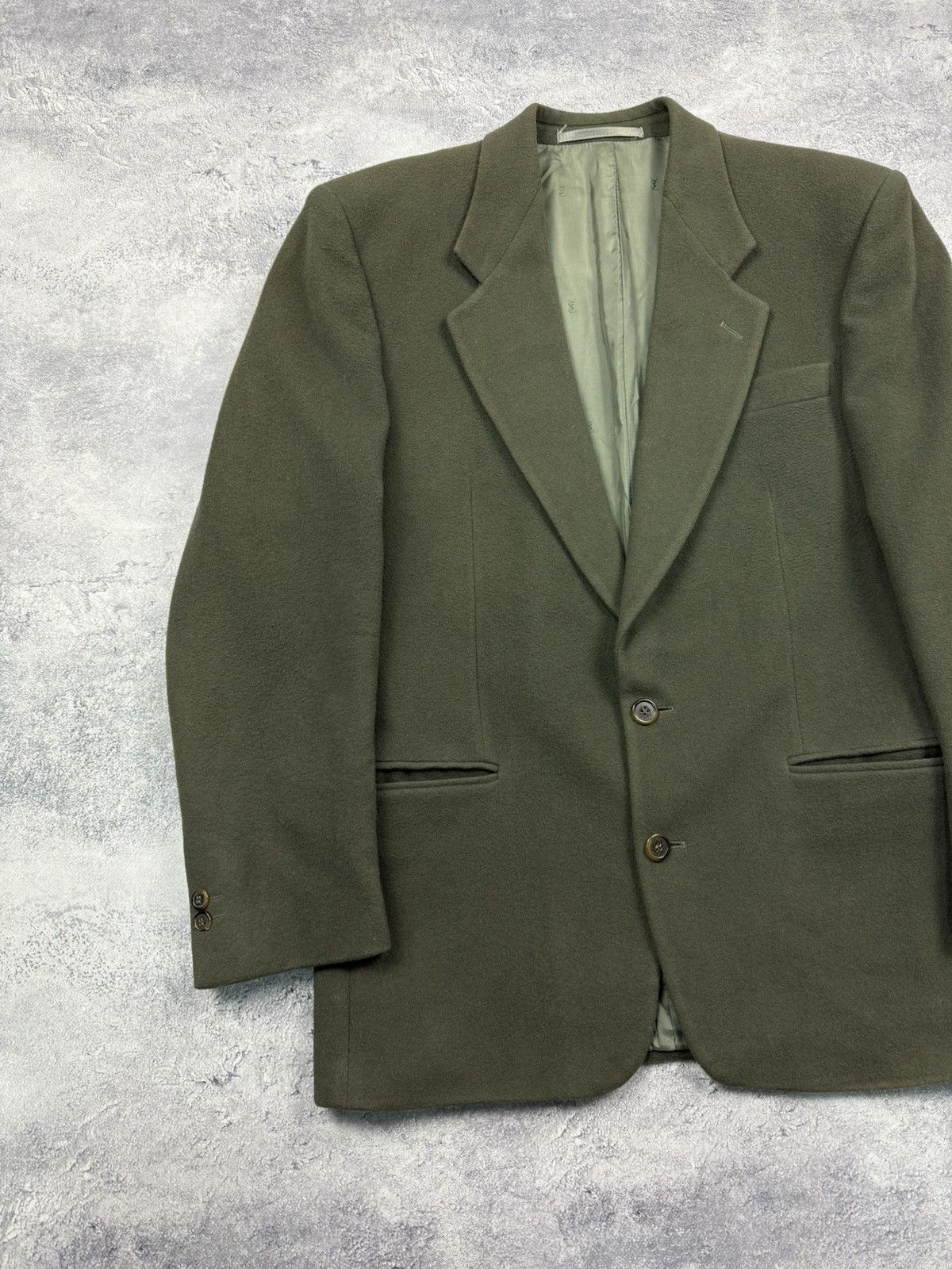 Yves Saint Laurent Vintage Yves Saint Laurent YSL Wool And Cashmere Blazer Size 48R - 6 Thumbnail