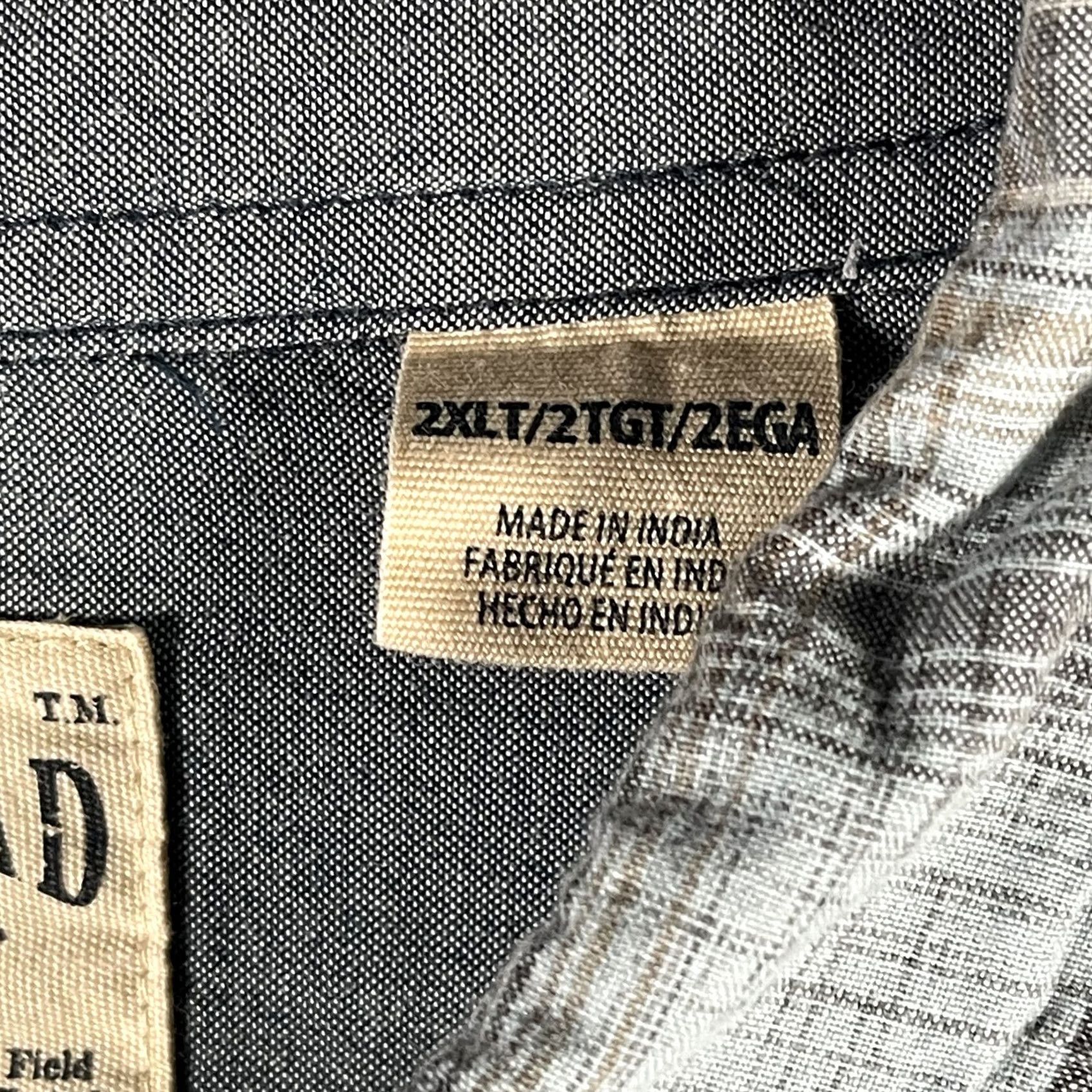 Vintage Red Head Brand Shirt Mens 2XL Tall Gray Brown Plaid Button Up Outdoor Workwear Size US XXL / EU 58 / 5 - 5 Thumbnail