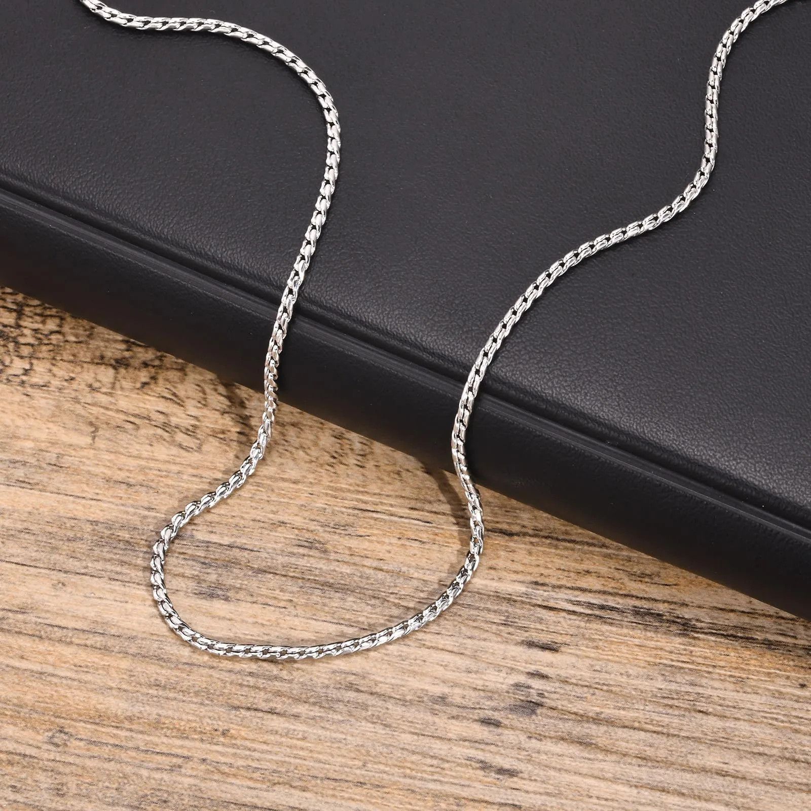 Jewelry × Vintage 2mm Cuban Chain Necklace Size ONE SIZE - 1 Thumbnail