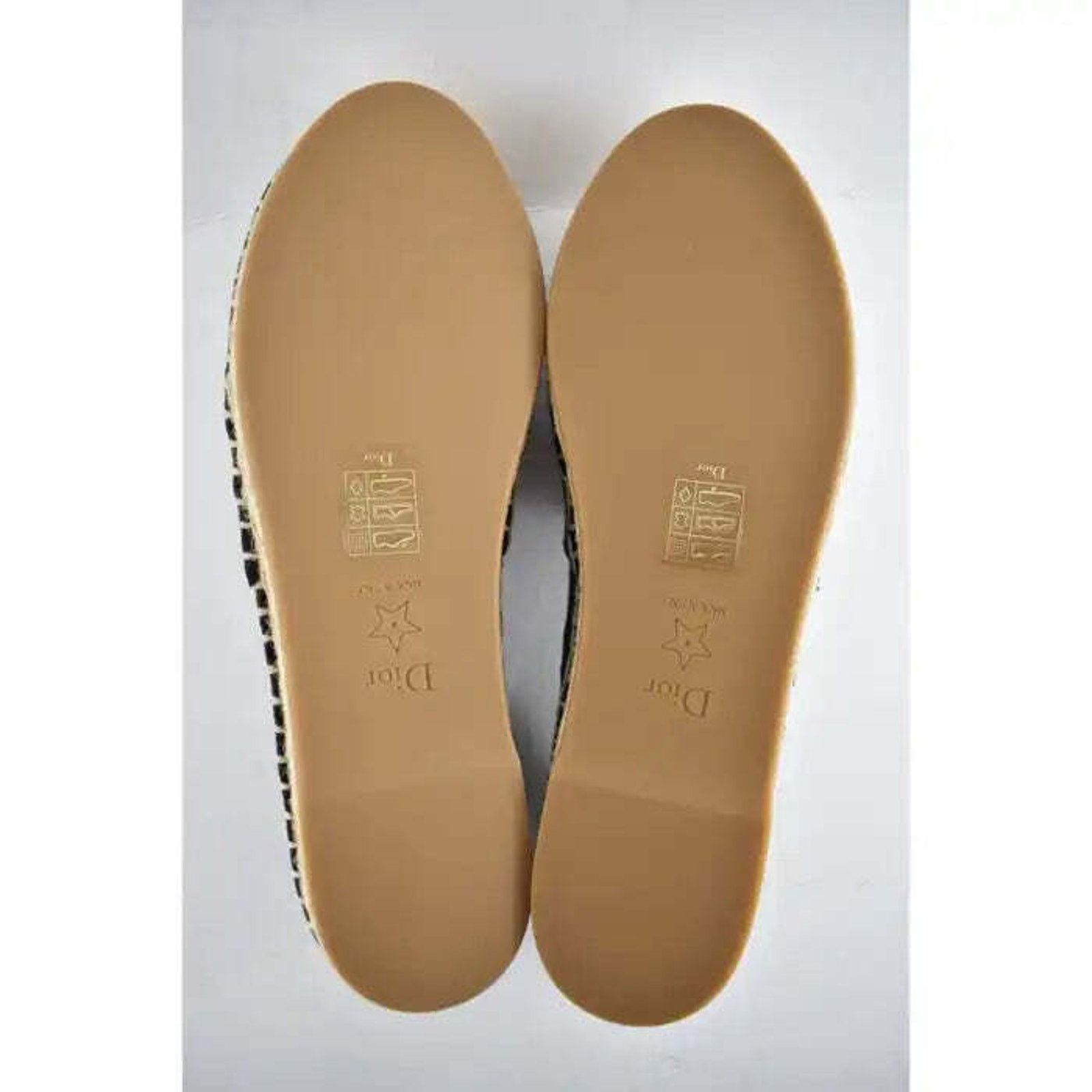 Dior Granville Mizza Lurex Embroidered Logo Espadrille Flat 37 Size US 7 / IT 37 - 12 Thumbnail