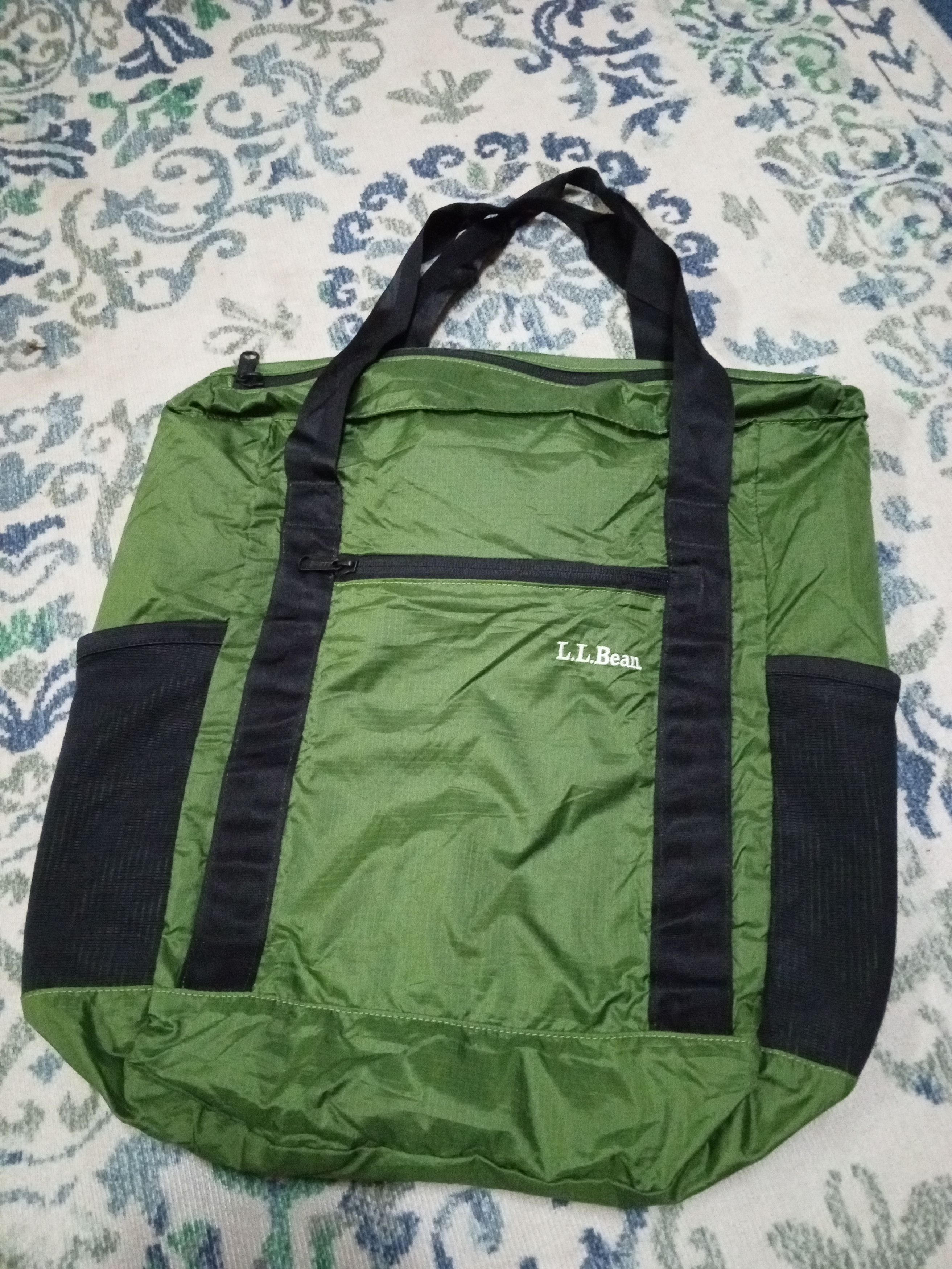 L.L. Bean L.L Bean tote bag nylon green/black Size ONE SIZE - 1 Thumbnail