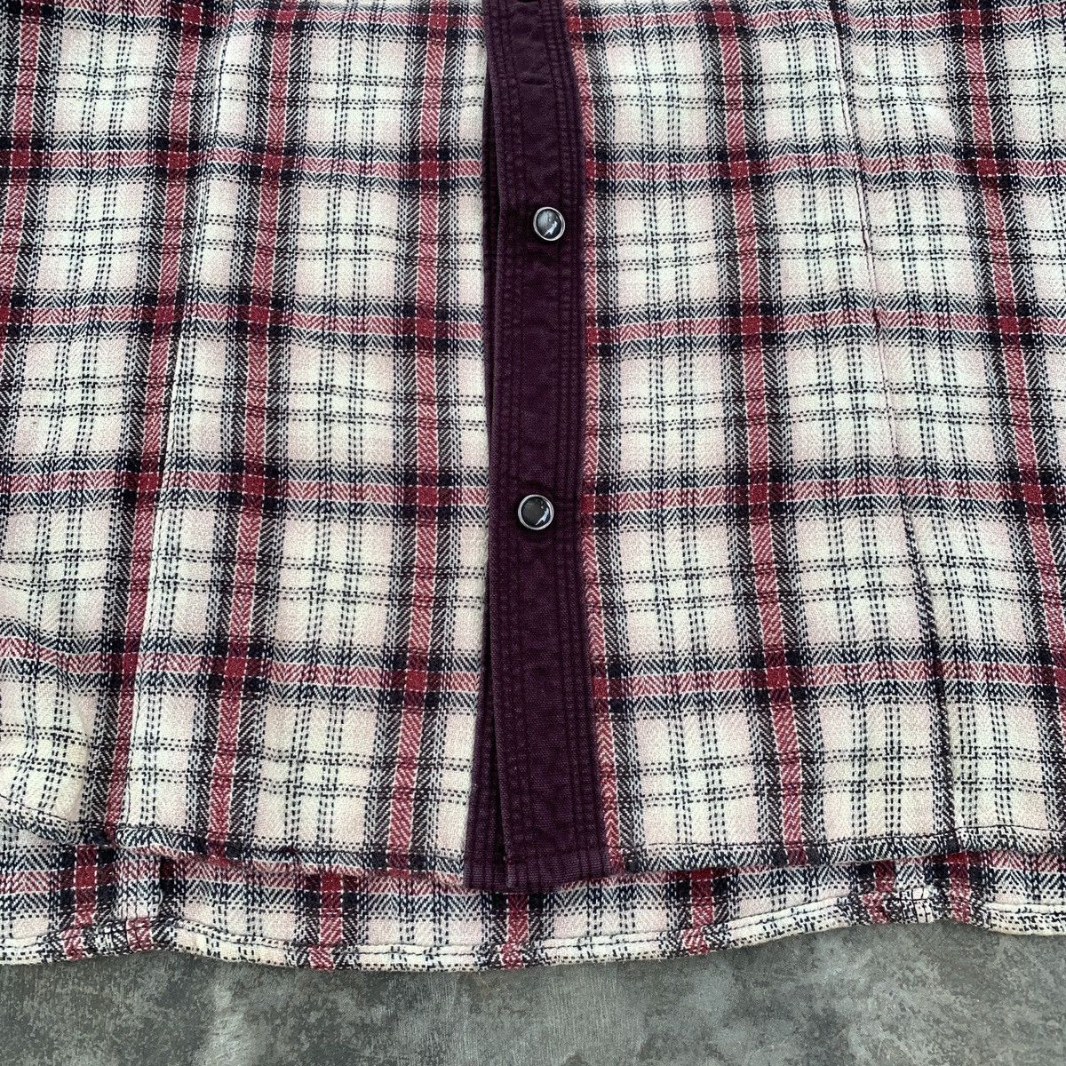 Japanese Brand 2000’s Nicole CFM Western Plaid Flanel Shirt Size US M / EU 48-50 / 2 - 5 Thumbnail