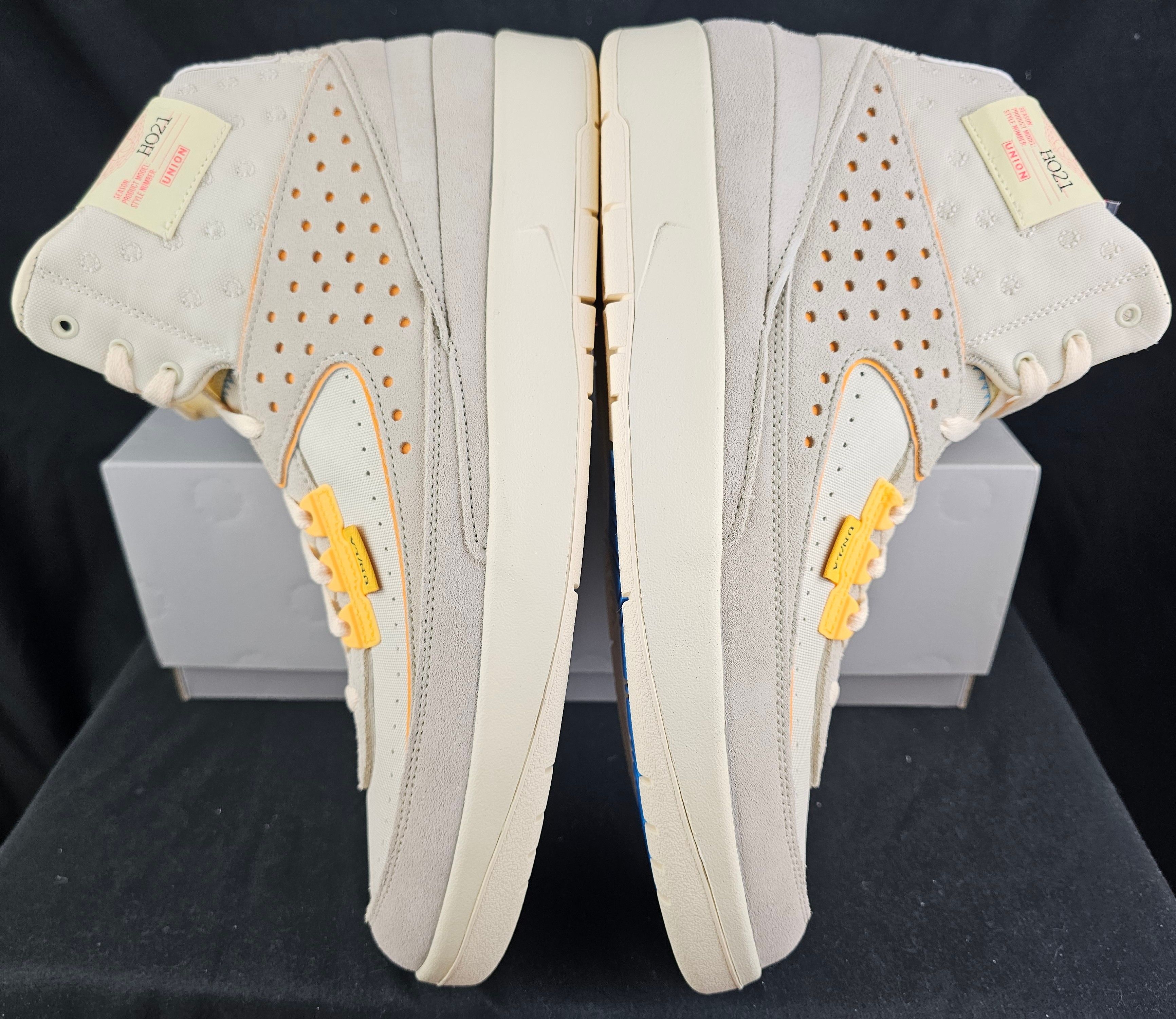 Jordan Brand Nike Jordan 2 Retro SP Union LA Rattan Cream Orange Yellow Size US 13 / EU 46 - 6 Thumbnail
