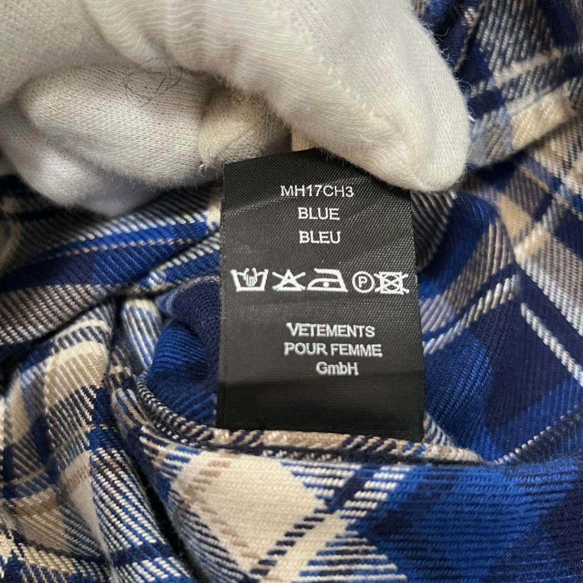 Vetements VETEMENTS 2016AW Cotton Check Long Flannel Check Shirt Size US S / EU 44-46 / 1 - 7 Thumbnail