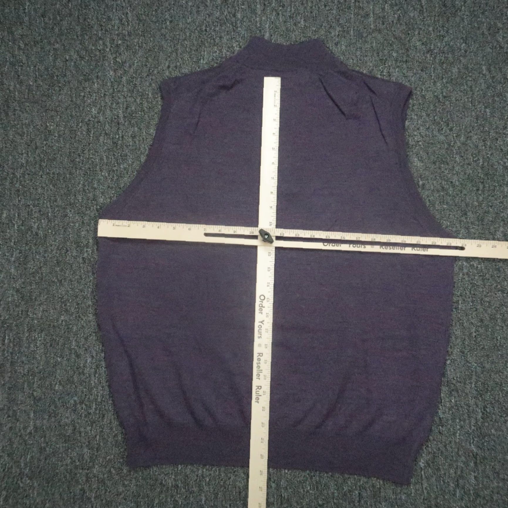 Peter Millar Peter Millar Vest Mens XL Purple Merino Wool Knit 1/4 Zip Mock Neck Size US XL / EU 56 / 4 - 6 Thumbnail