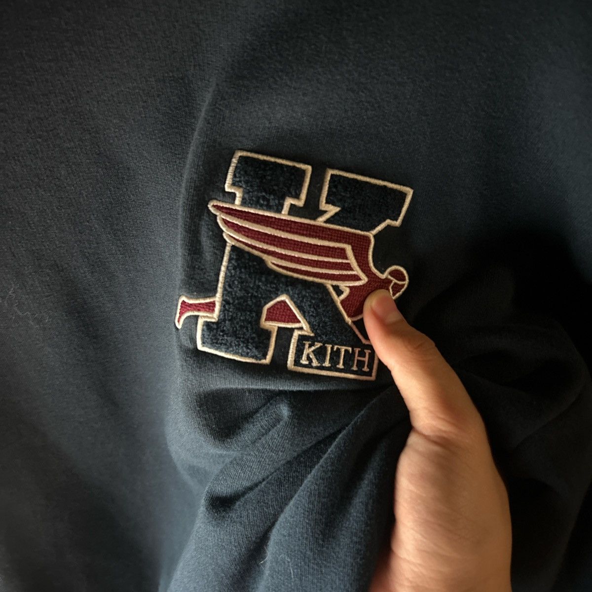 Kith Kith flight logo Nelson navy blue Size XS fits like a S Size US XS / EU 42 / 0 - 3 Thumbnail