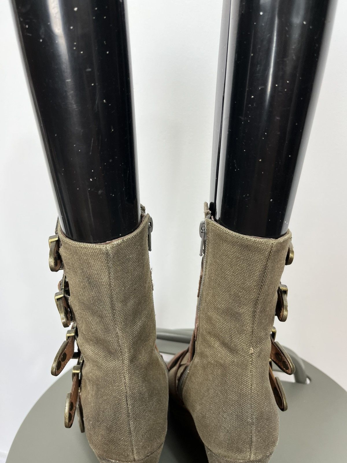 Other Gladiator Wedge Sandals Multi Buckle Straps Canvas EU 38 Size US 7 / IT 37 - 8 Thumbnail