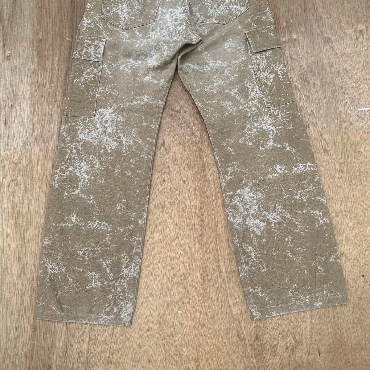 In The Attic 💥 STEALS💥 IN THE ATTIC TROUSERS ACID WASH CARGO RARE PANTS Size US 31 - 11 Thumbnail