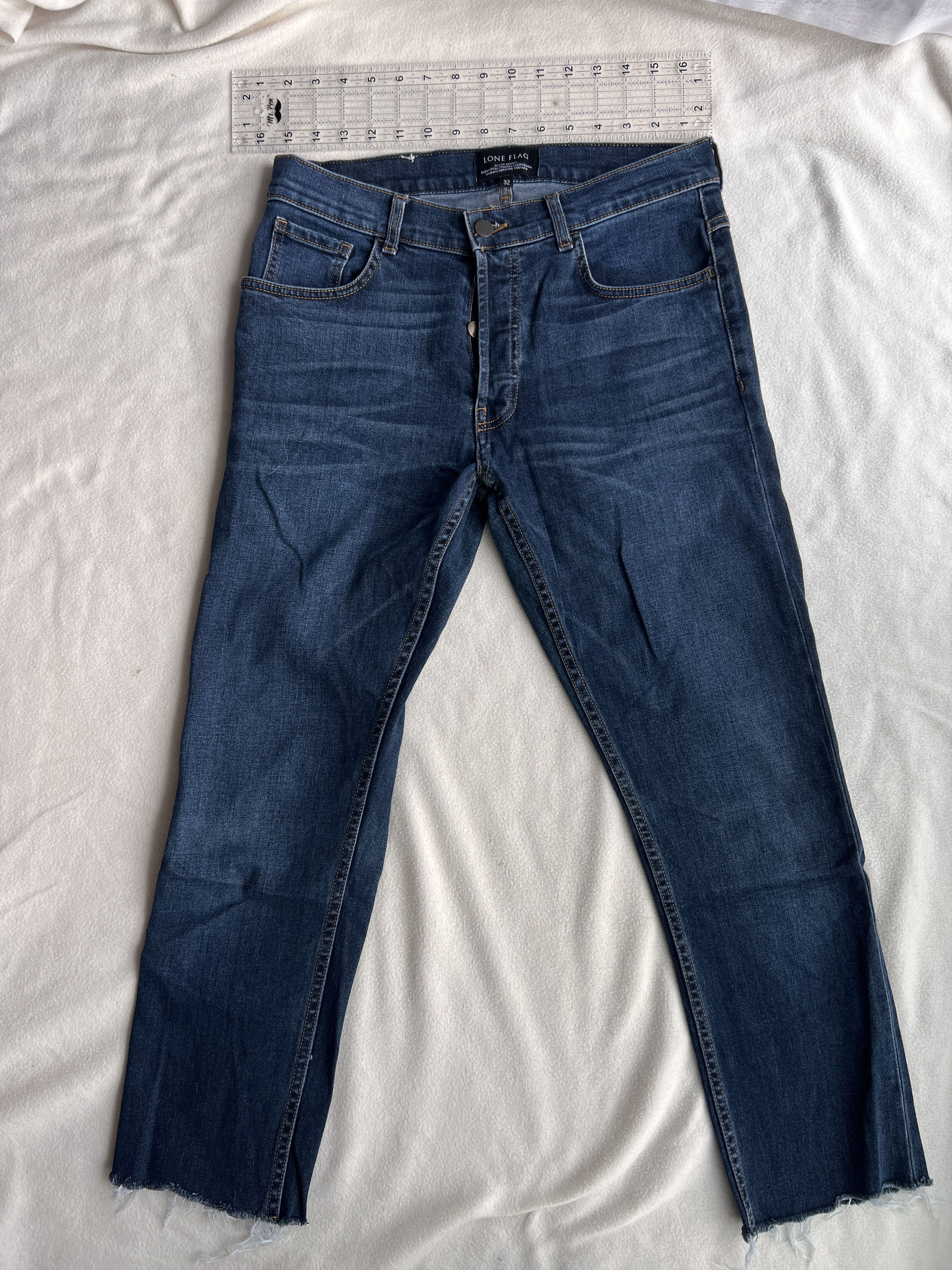 Lone Flag Lone Flag - Slip Taper Raw Hem Denim Size 32 Size US 32 / EU 48 - 1 Thumbnail