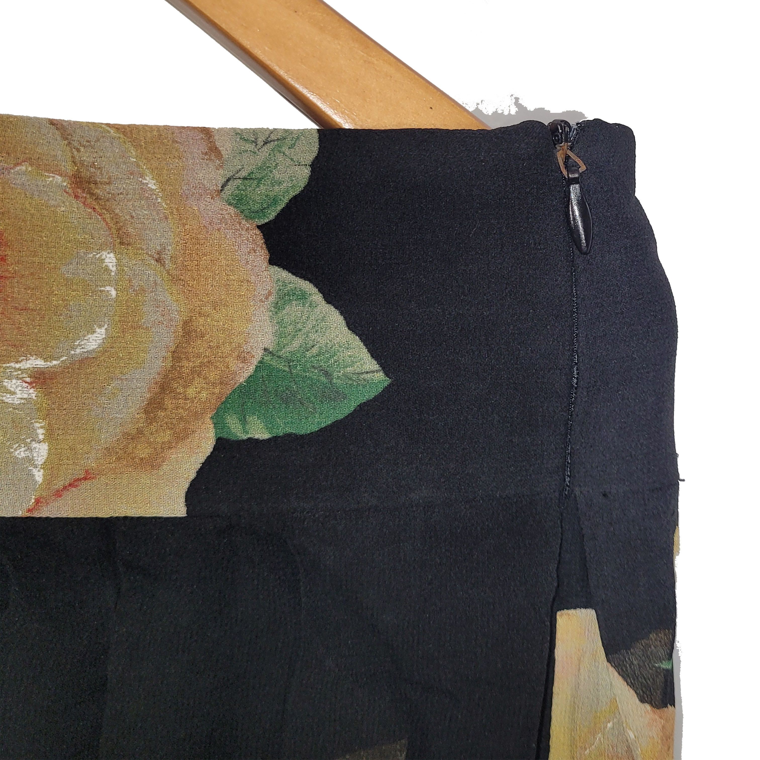 Other Women's 100% Silk Size S A-Line Skirt SEC698 Size 26" / US 2 / IT 38 - 2 Thumbnail