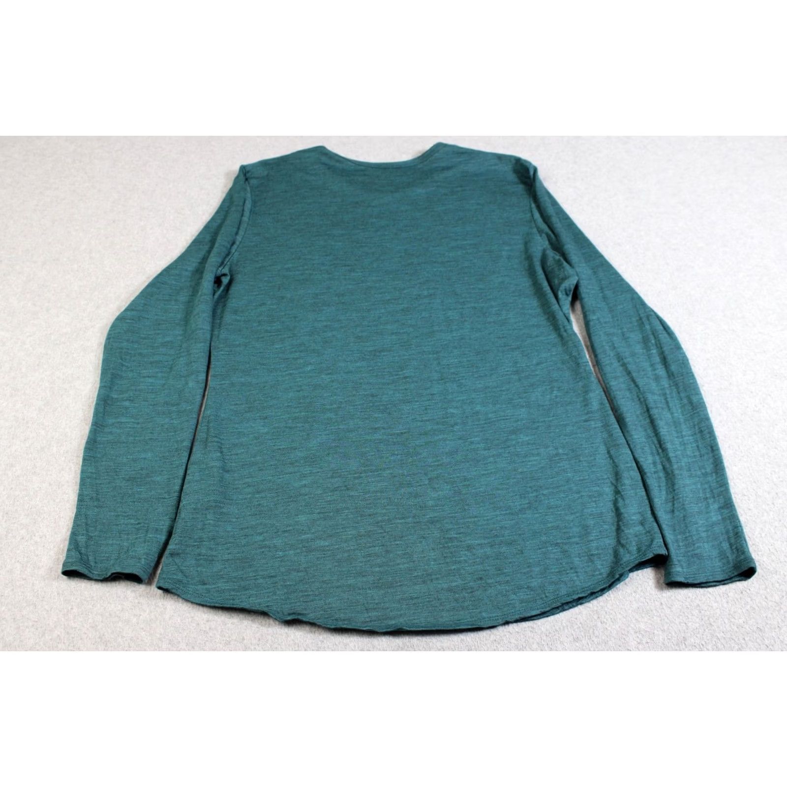 Layer 8 Segments Merino Wool Shirt Womens Large Green Long Sleeve Base Layer Outdoor Size L / US 10 / IT 46 - 2 Thumbnail