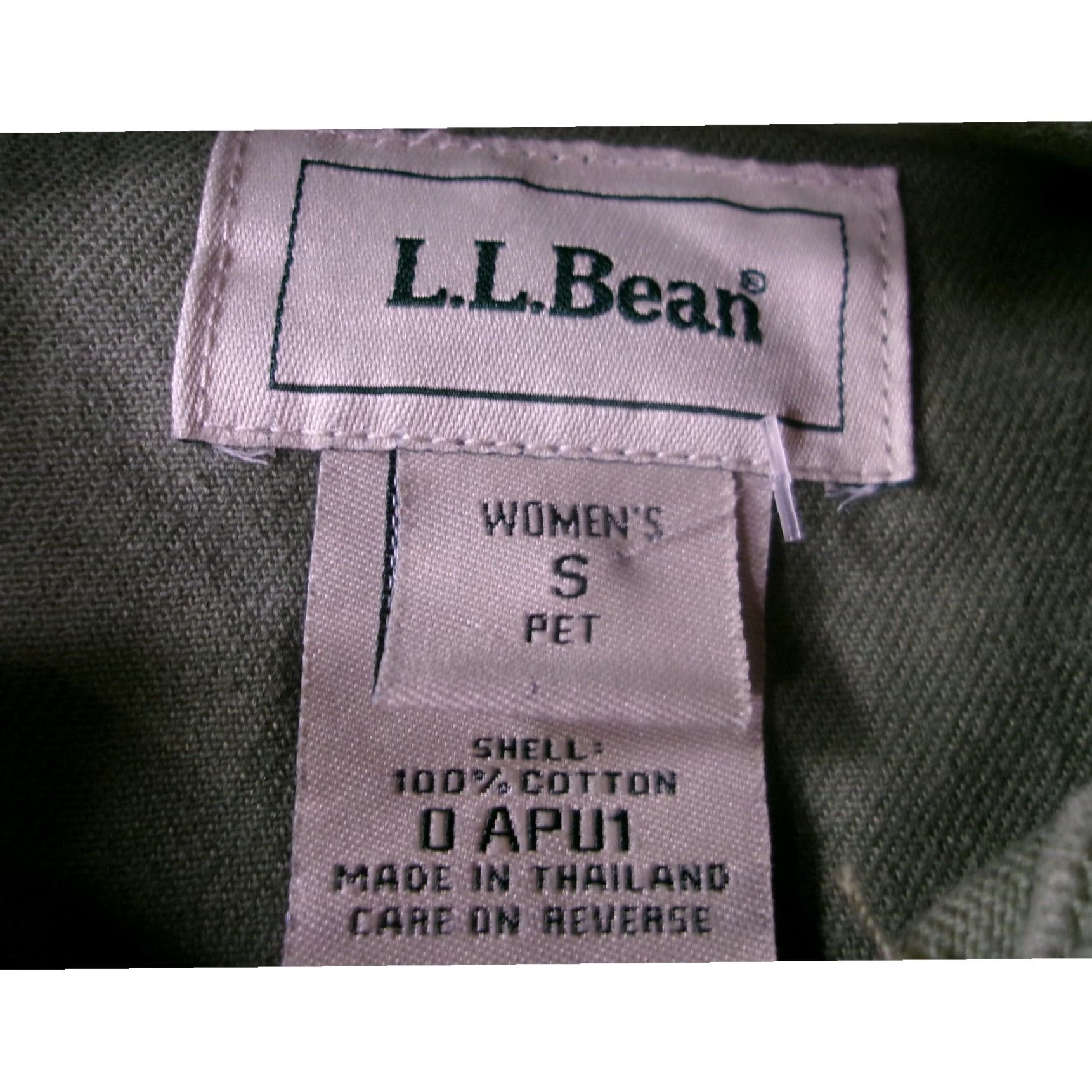 Vintage L.L.Bean Women's Jacket Small Olive Green Cotton Casual Outdoor Fall Spring Workwear Size S / US 4 / IT 40 - 6 Thumbnail
