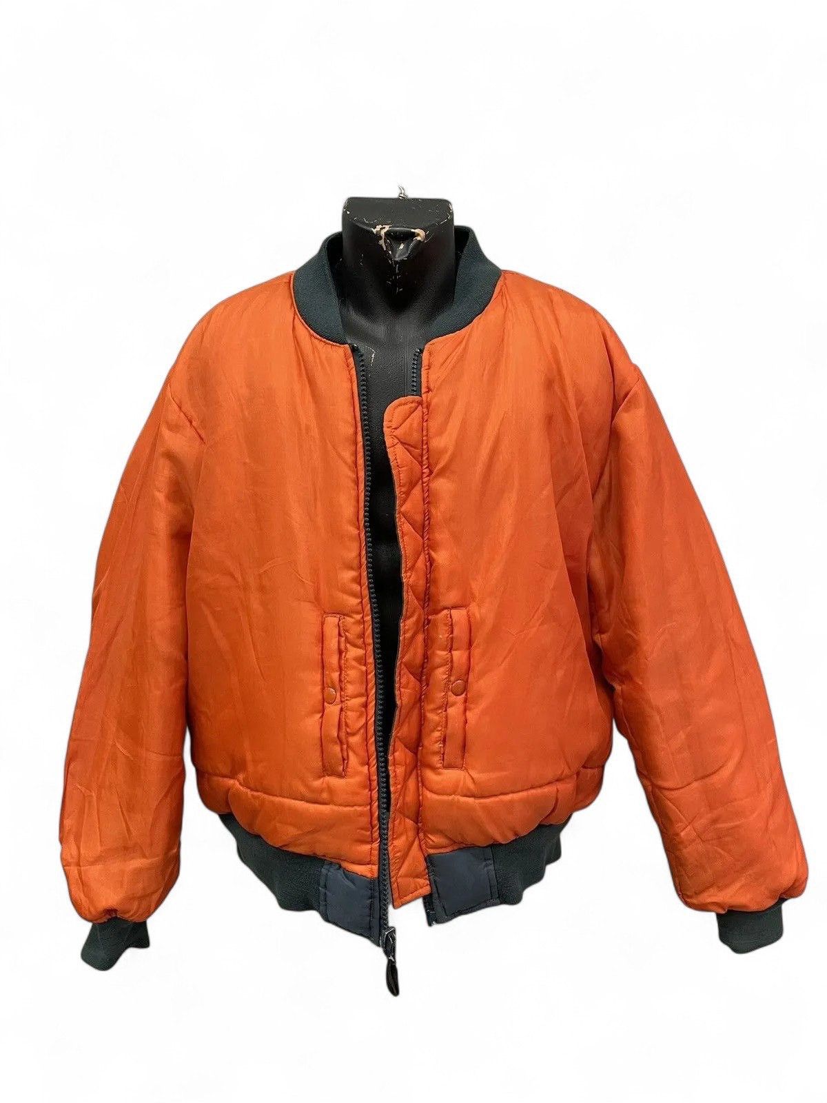 Alpha Industries Vintage Blue MA-1 Bomber Jacket Military Y2K Style Size US L / EU 52-54 / 3 - 2 Thumbnail