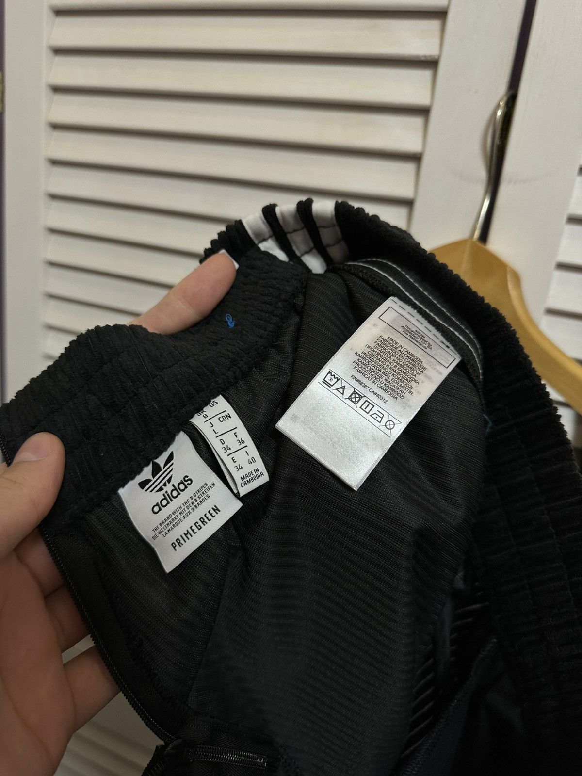 Adidas Adidas Corduroi Chunky Velvet Track Jogging Pants Training Size 27" / US 4 / IT 40 - 8 Thumbnail