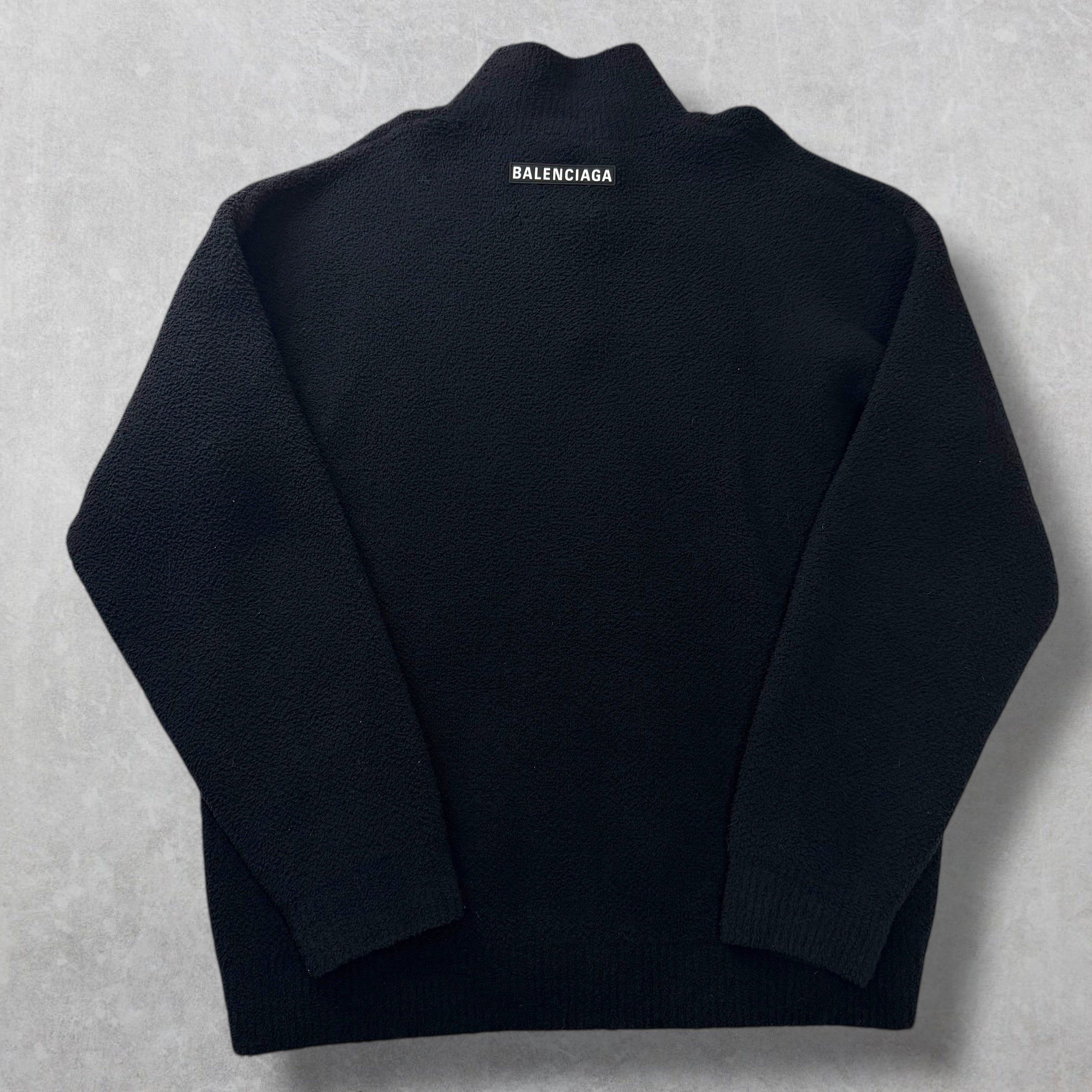 Balenciaga Balenciaga Quarter-zip Knit Sweater M (XXL) Size US XXL / EU 58 / 5 - 2 Thumbnail