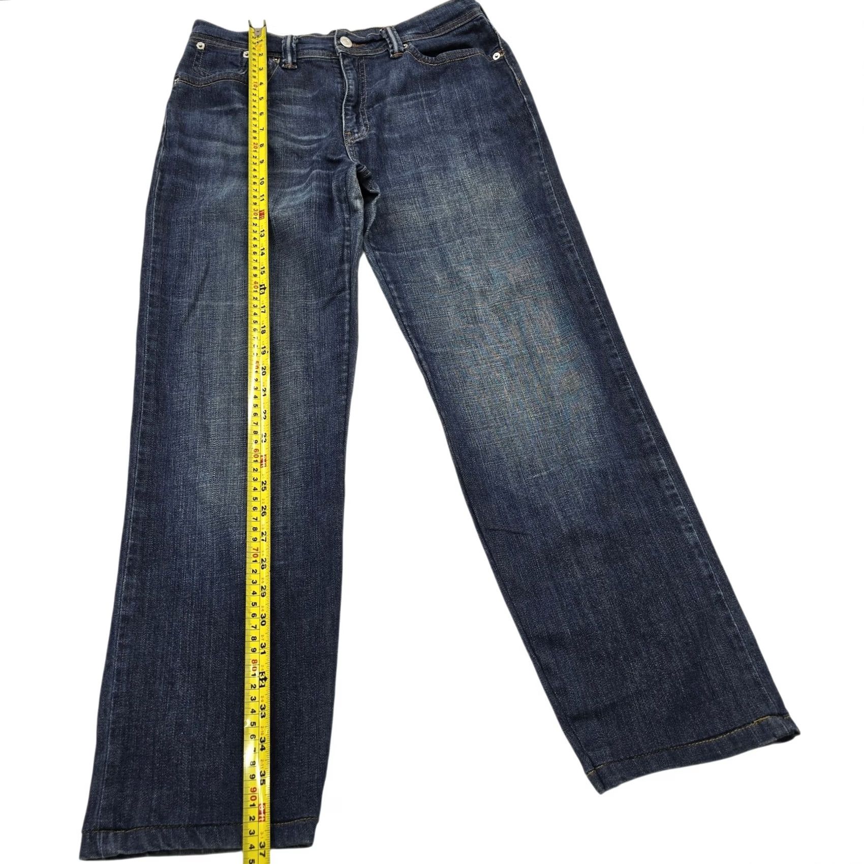 Levi's Levi's Men's Blue Straight Jeans Mid Rise Button Patch Logo 5-Pocket Regular Waist 32 Inseam 26 Denim Cotton Elastane Jeans Size US 32 / EU 48 - 7 Thumbnail