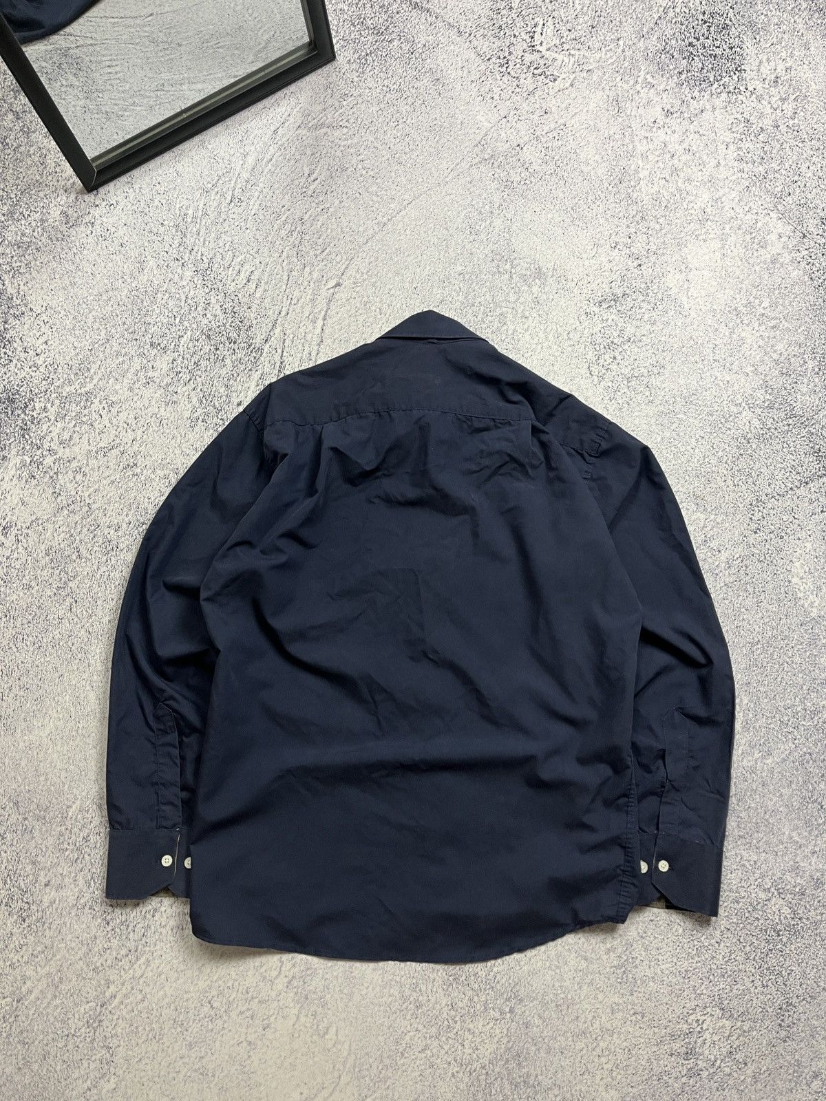 Burberry × Vintage Vintage Burberry Brit Nova Check Navy Button Up Shirt M Size US M / EU 48-50 / 2 - 7 Thumbnail
