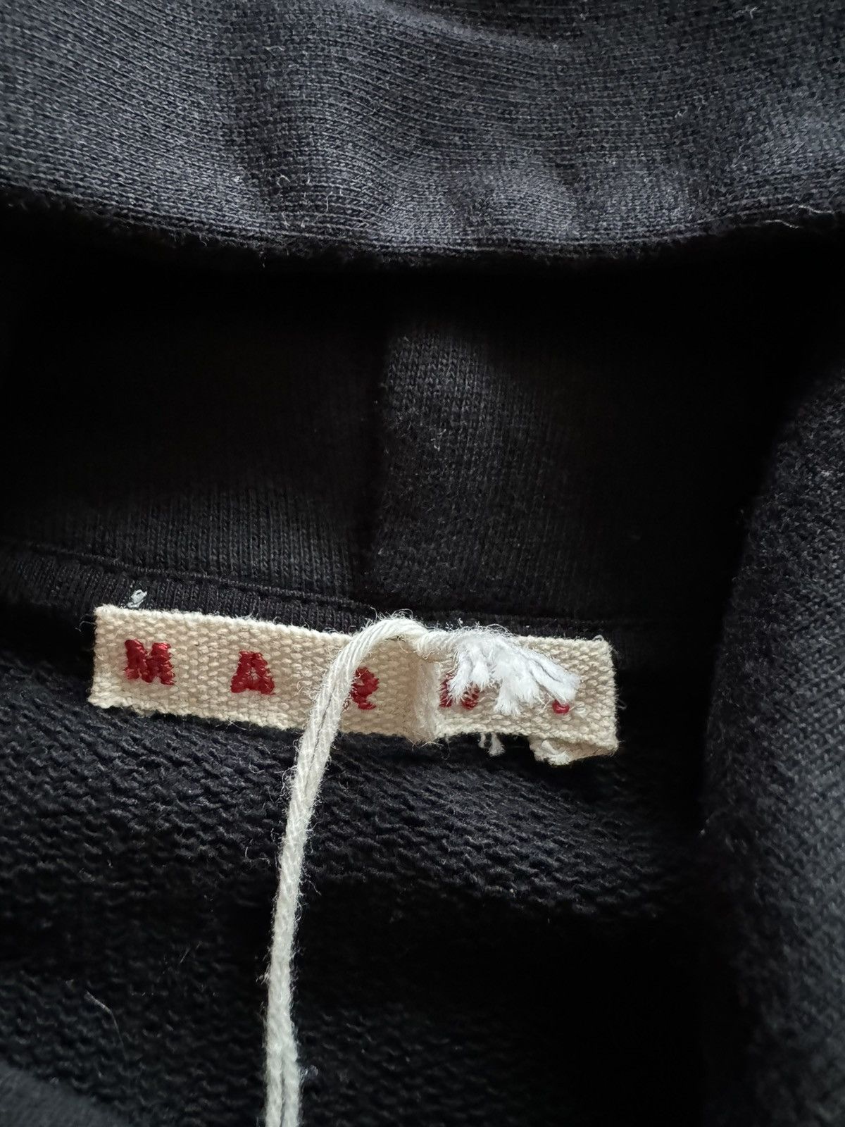 Marni NEW | BLACK OVERSIZE LOGO HOODIE SIZE 50 Size US M / EU 48-50 / 2 - 3 Thumbnail