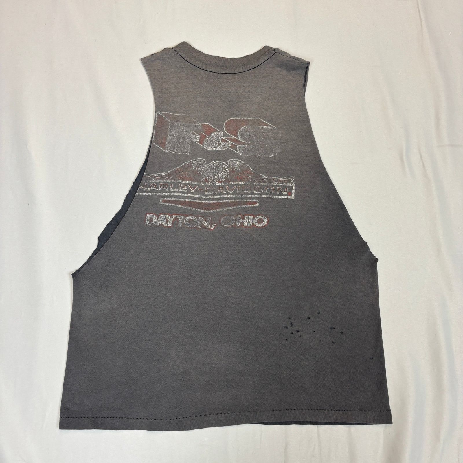 Harley Davidson Vintage 80s Harley Davidson Medium T Shirt Tank Thrashed Size US M / EU 48-50 / 2 - 4 Thumbnail