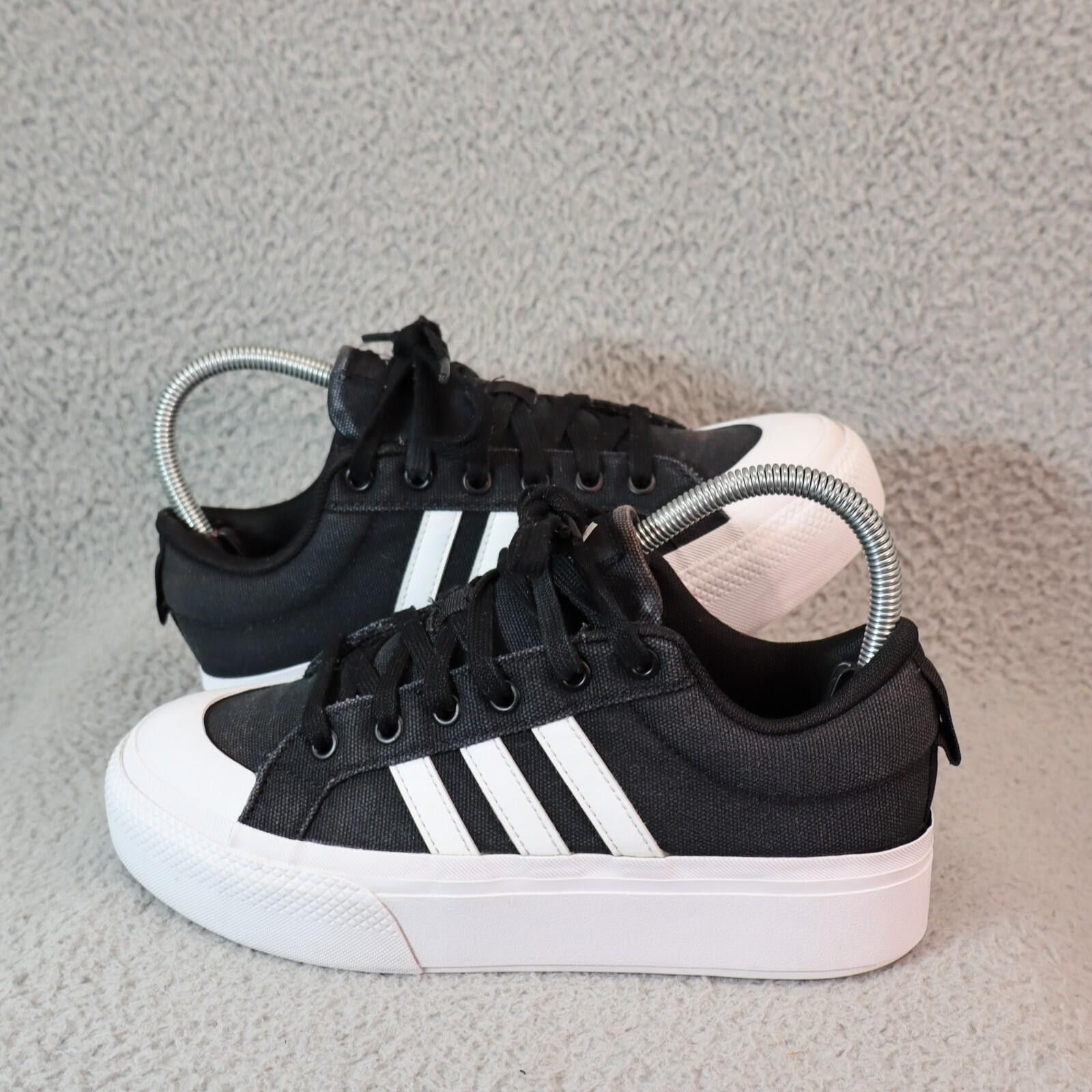 Adidas Women sz 7 Bravada 2.0 Platform IE2310 Black Shoes