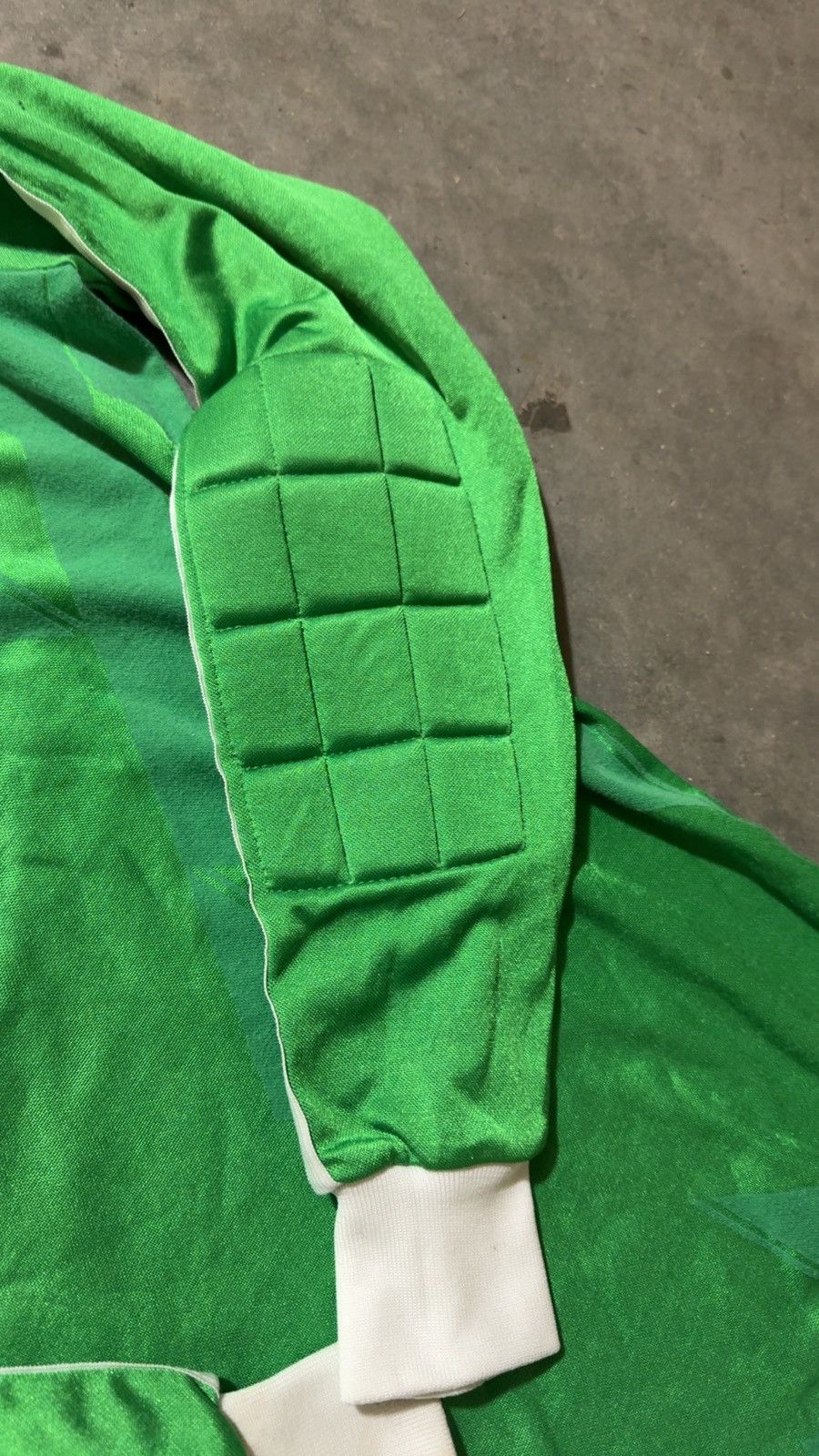 Vintage 1980s Adidas Goalkeeper Green Soccer Jersey #1