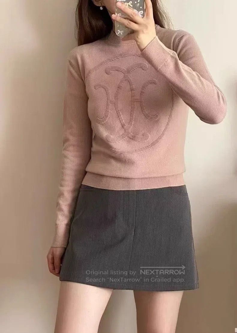 Hermes Hermes Patterned Long-Sleeve Cashmere Sweater Size XXS / US 00 / IT 34 - 7 Thumbnail