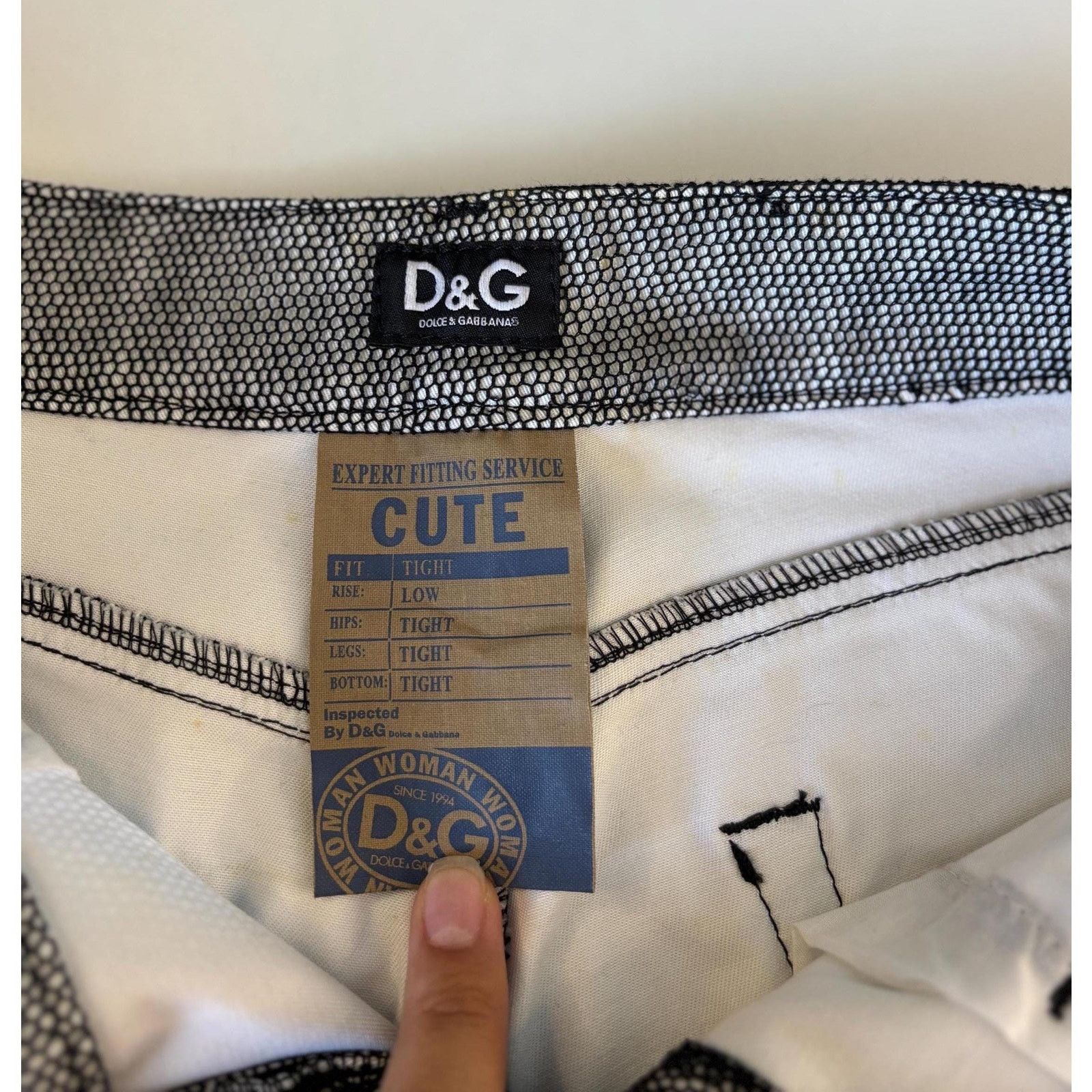 Dolce & Gabbana Vintage D&G Dolce Gabbana W28 Women Y2K Designer Jeans Size US 28 / EU 44 - 6 Thumbnail