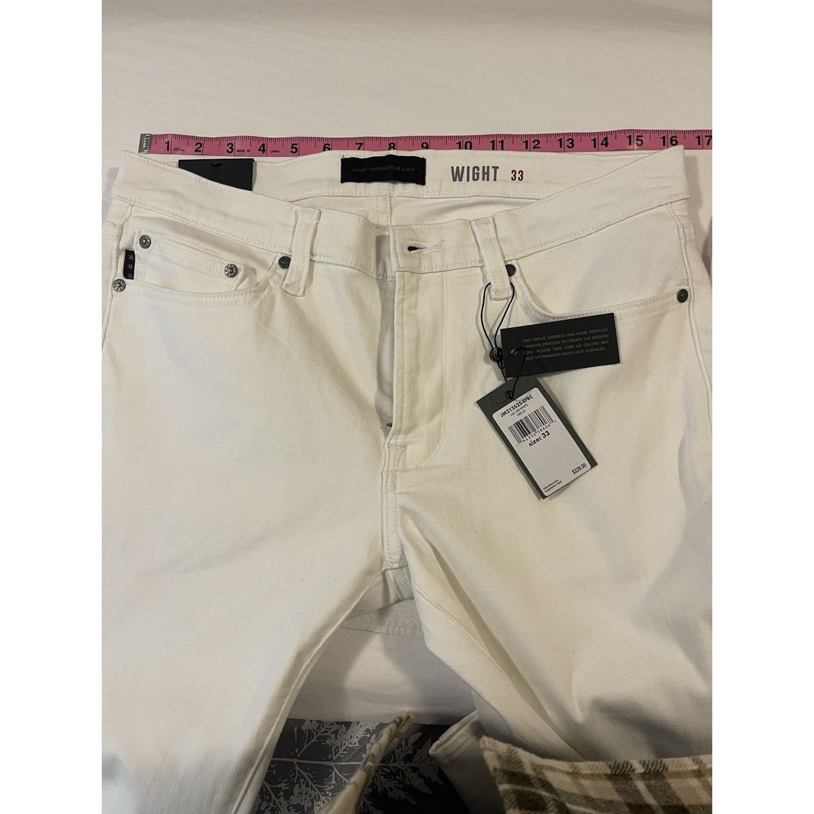 John Varvatos NWT: John Varvatos Wight Skinny Straight Size 33 Size US 33 - 8 Thumbnail