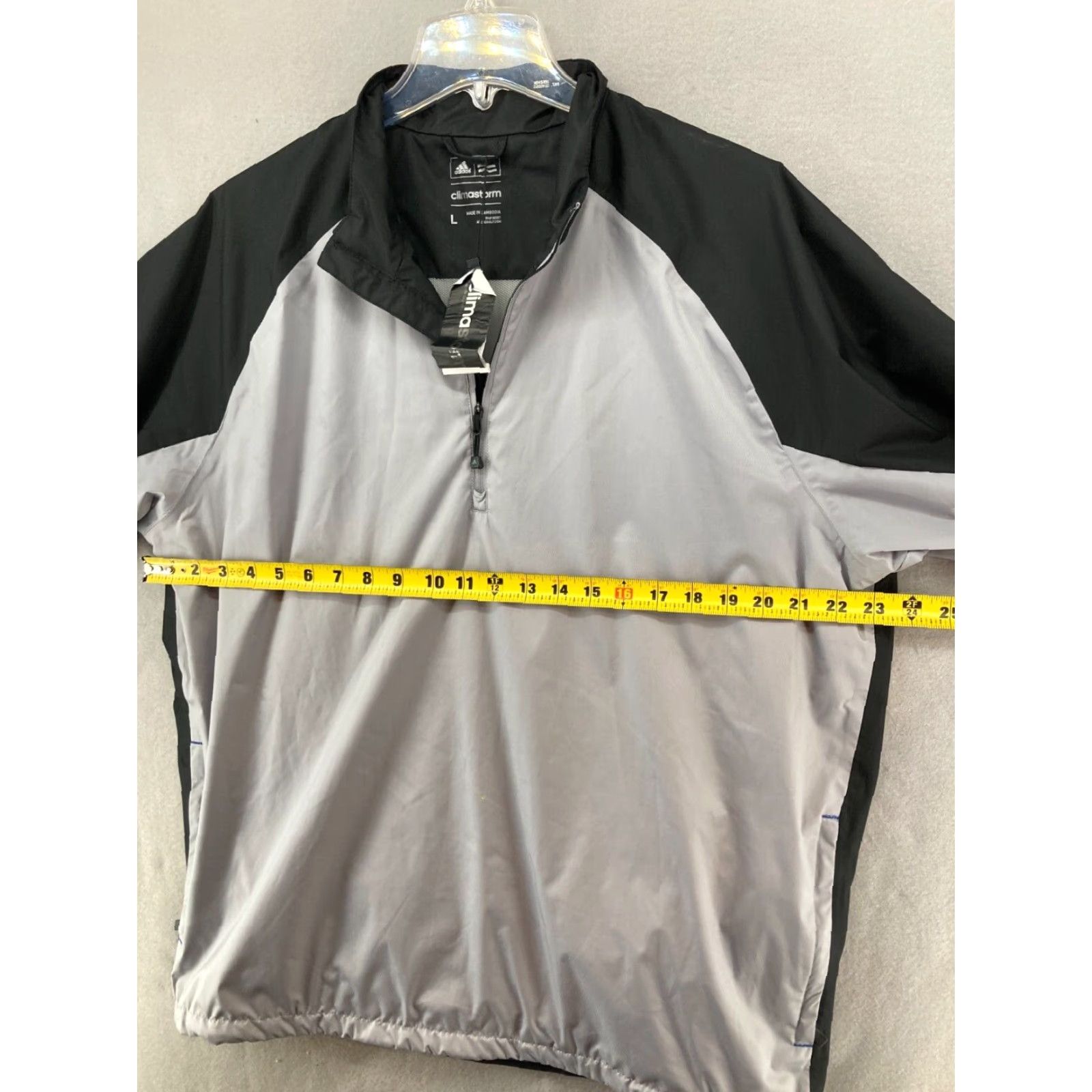 Adidas Adidas Climastorm Golf Polo Shirt Mens Large Gray Quickdry Short Sleeve Athletic Size US L / EU 52-54 / 3 - 2 Thumbnail