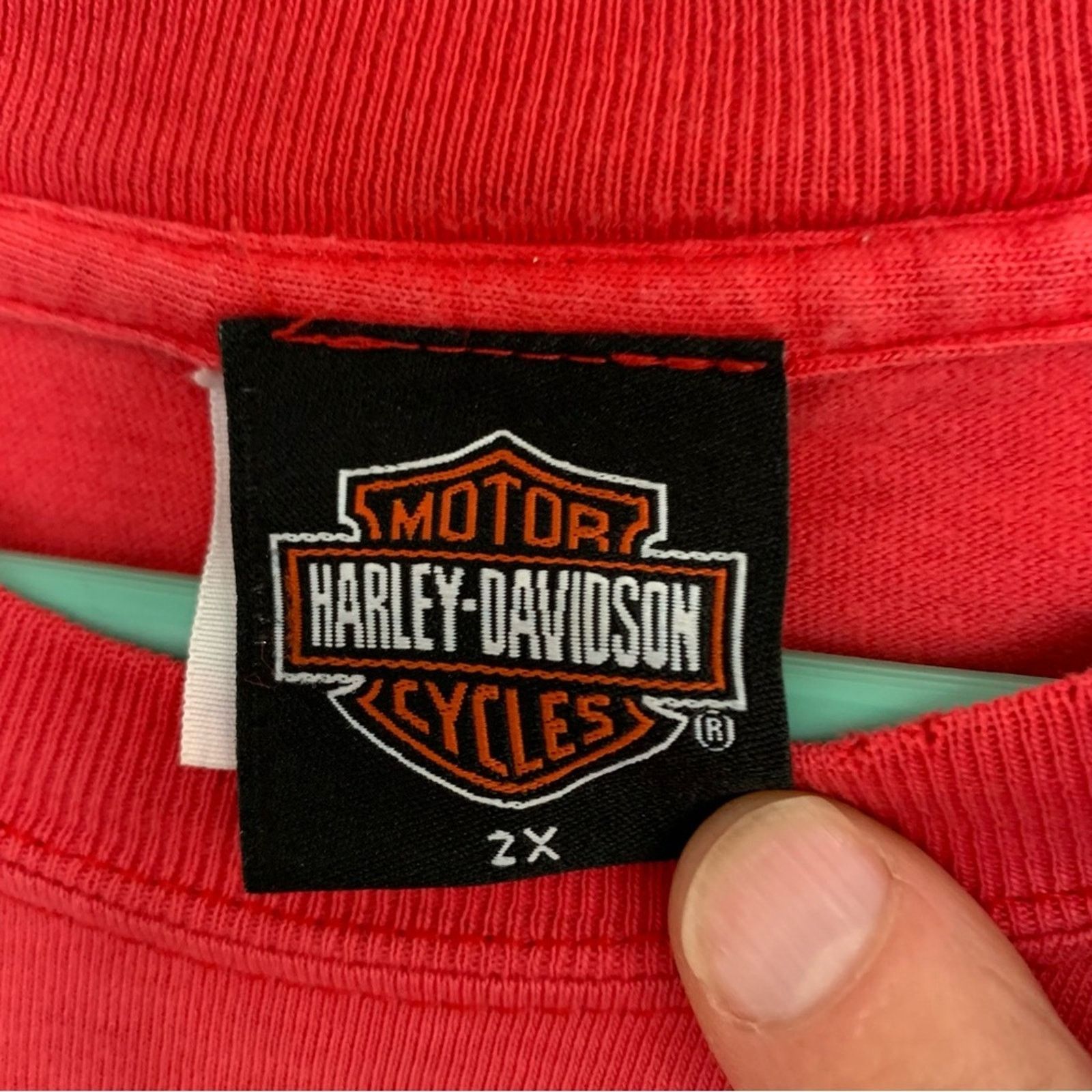Harley Davidson MENS HARLEY-DAVIDSON PALM BEACH RED SIZE XXL SOFT NICE Size US XXL / EU 58 / 5 - 5 Thumbnail