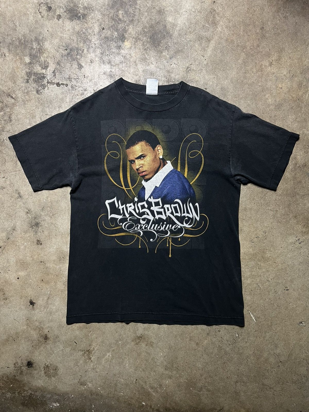 Y2K vintage 00s Chris brown exclusive concert tour shirt