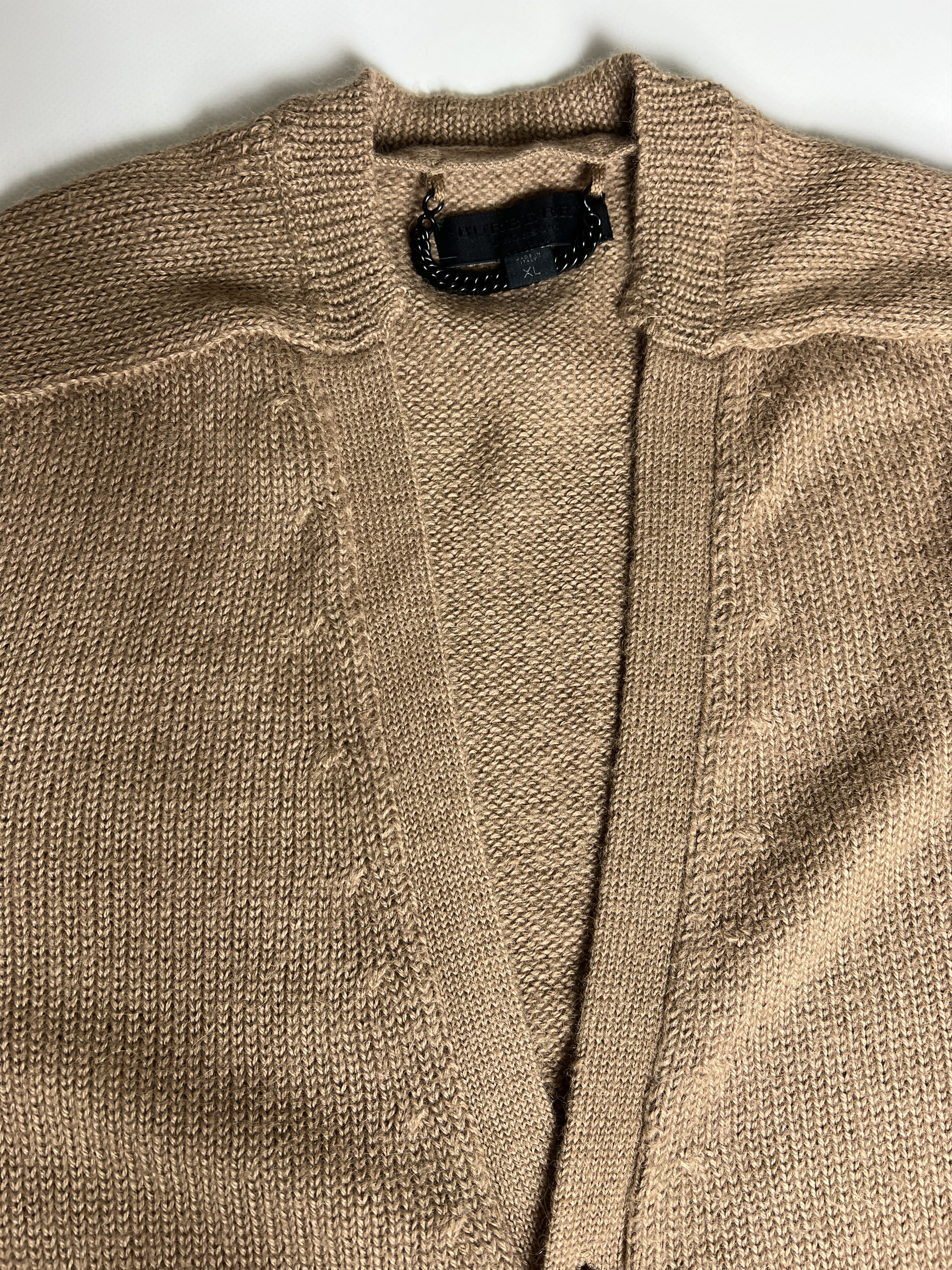 Burberry Prorsum BURBERRY PRORSUM Italy Camel Knit Blend Cardigan Sweater Size US XL / EU 56 / 4 - 5 Thumbnail