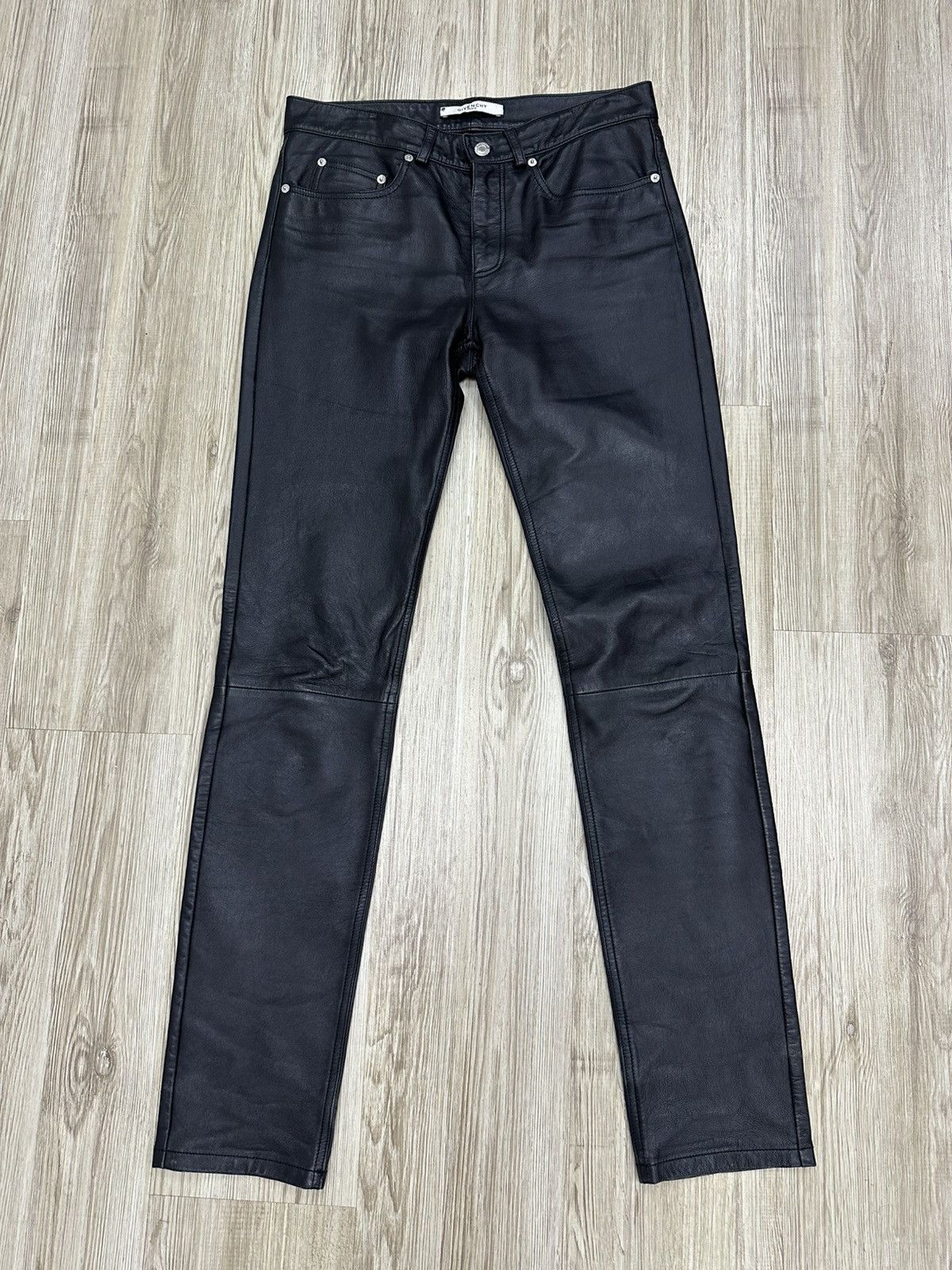 Givenchy Givenchy Riccardo Tischi 3 Star Leather Pants Size US 30 / EU 46 - 2 Thumbnail