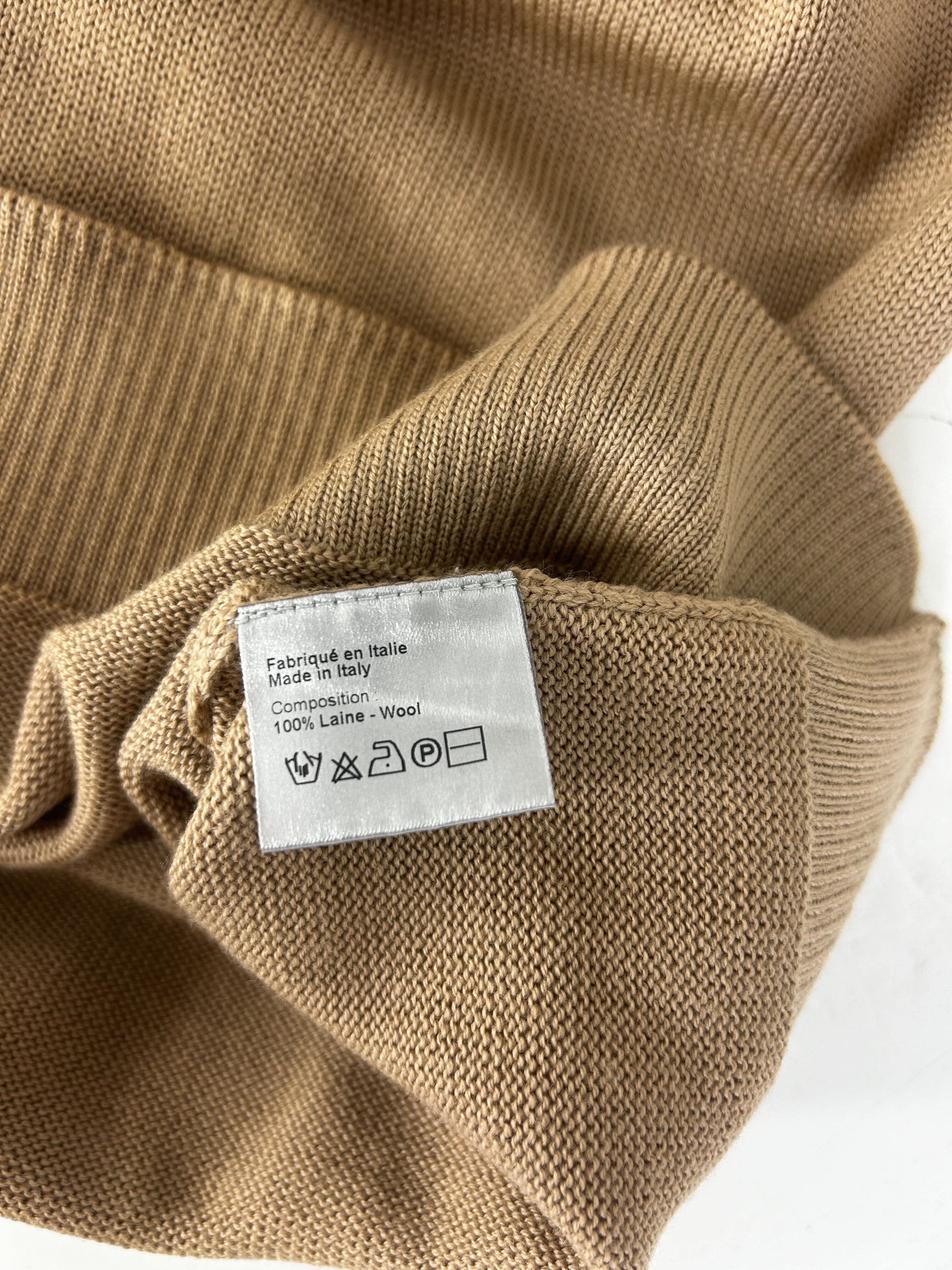 Dior DIOR HOMME SAND PIN TUCK DETAIL CREW NECK KNIT Size US XXL / EU 58 / 5 - 5 Thumbnail