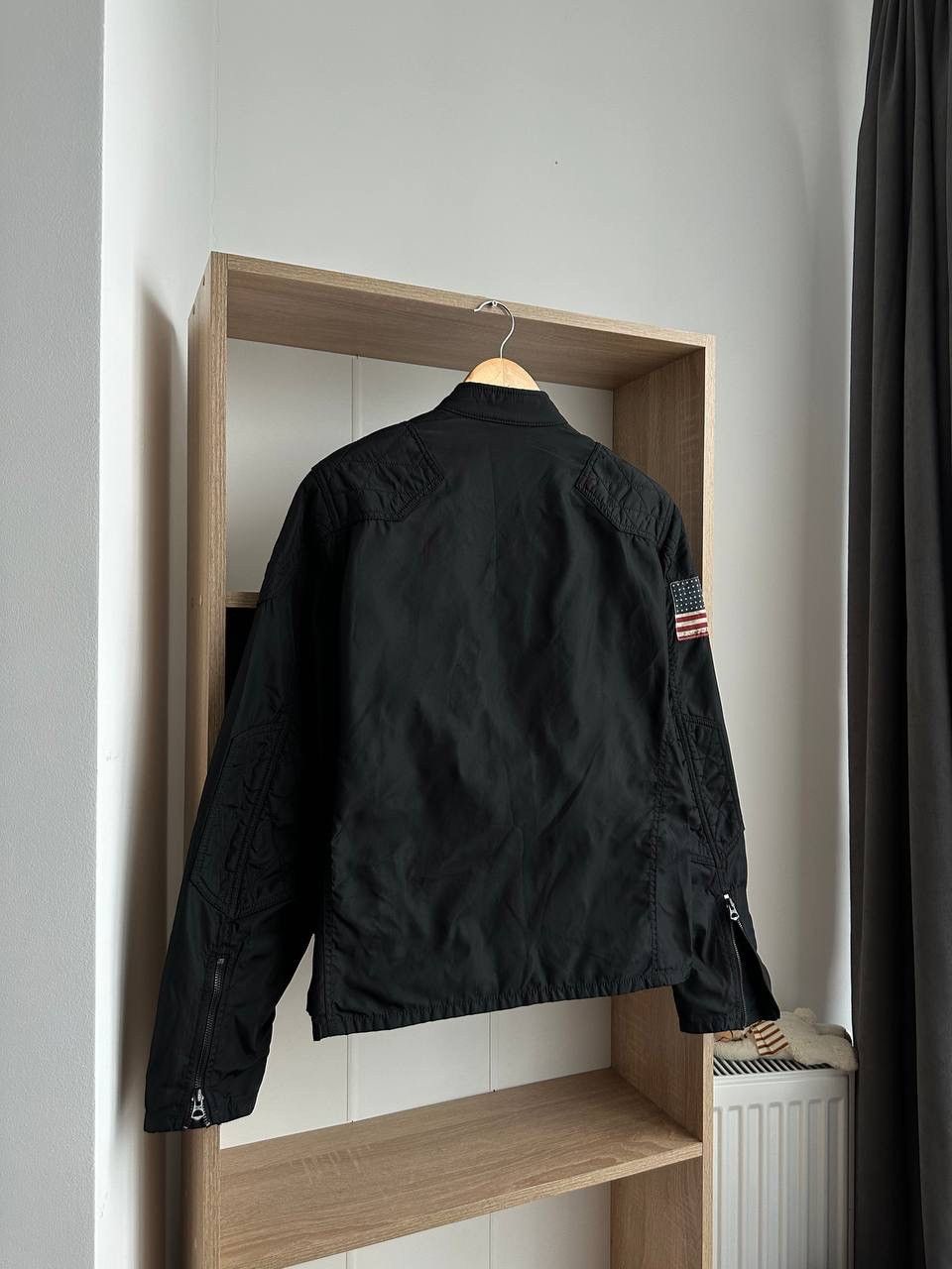Polo Ralph Lauren × Vintage Vintage Ralph Lauren Denim Supply Black Motorcycle Jacket Size US M / EU 48-50 / 2 - 11 Thumbnail