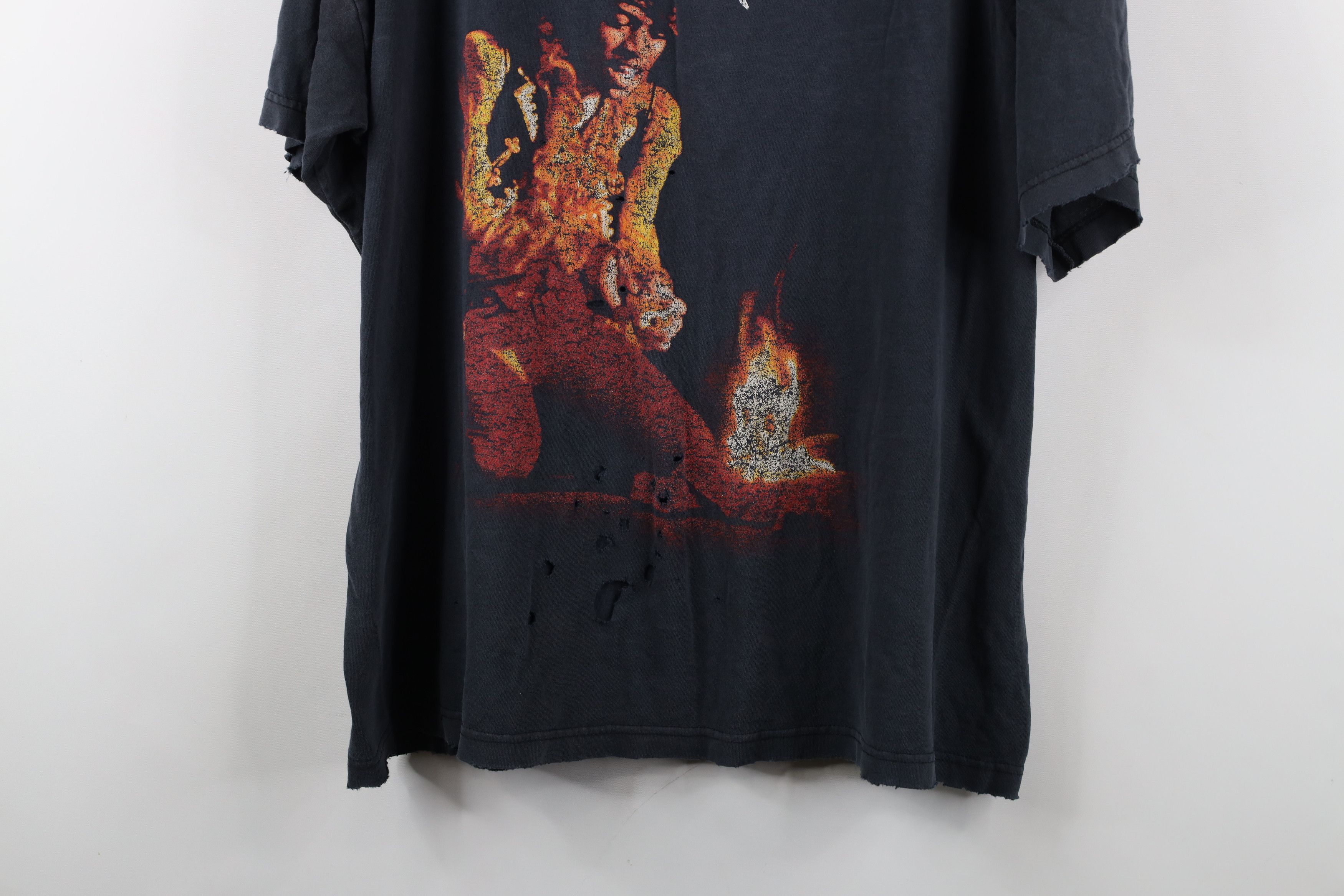 Vintage Vintage 90s Winterland Guitar Jimi Hendrix Band T-Shirt USA Size US XXL / EU 58 / 5 - 3 Thumbnail