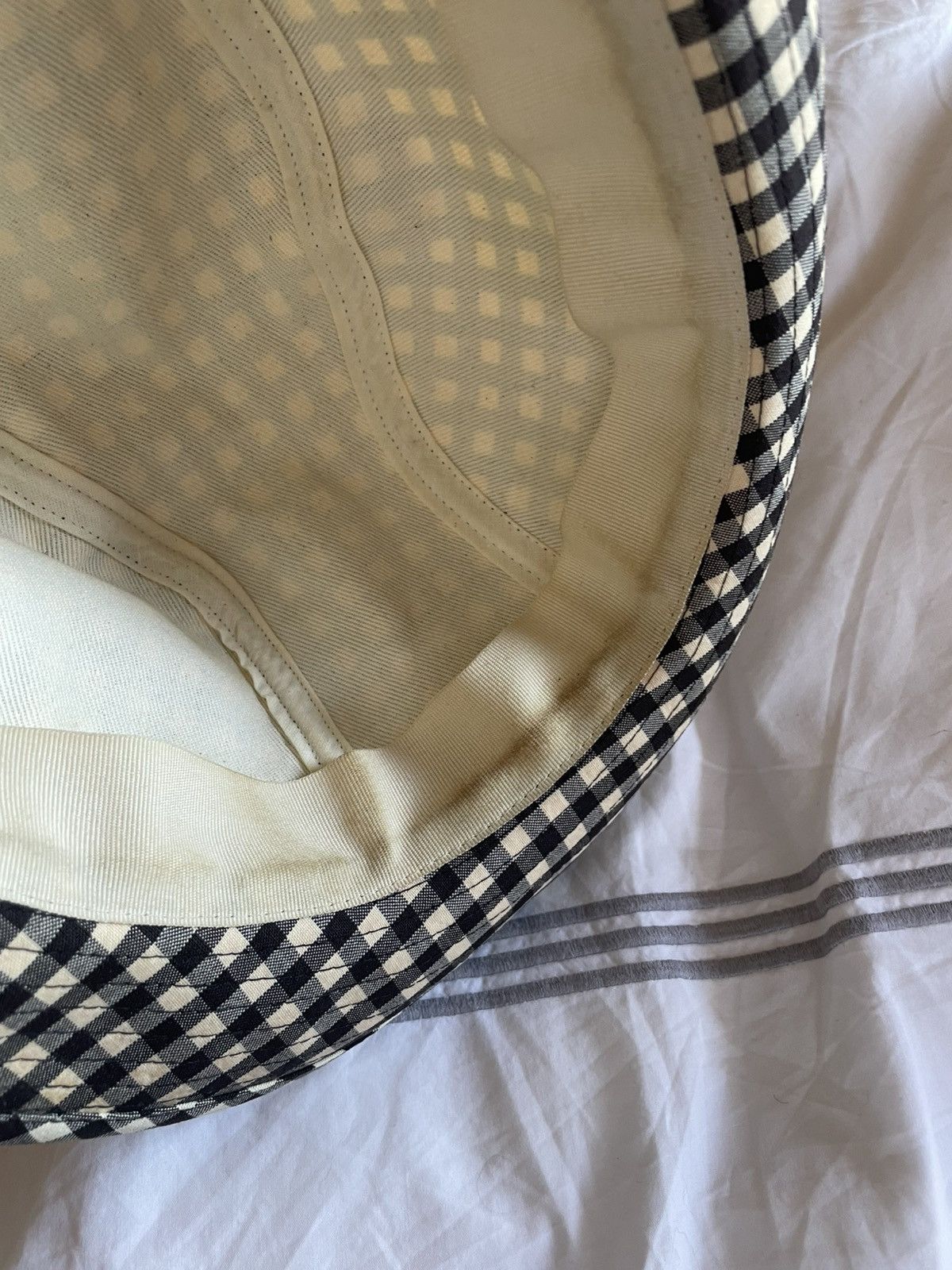 Kenzo Y2K Gingham Pork Pie Hat sz 2 Size ONE SIZE - 2 Thumbnail