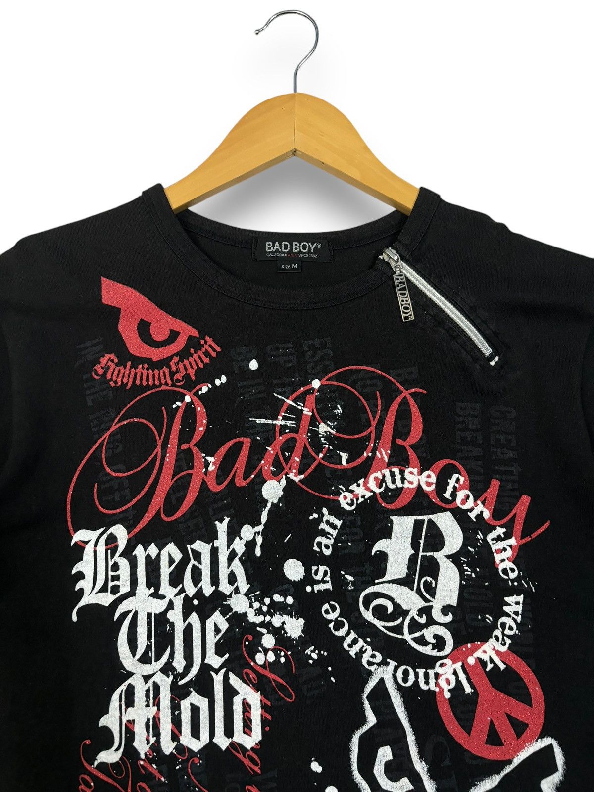 Le Grande Bleu (L.G.B.) Vintage Badboy Poem Printed Bondage Punk Style T-shirt Size US S / EU 44-46 / 1 - 4 Thumbnail
