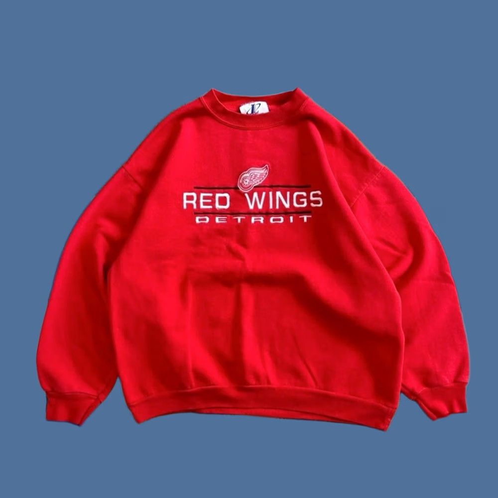 Logo Athletic VINTAGE Logo Athletic Detroit Red Wings Hockey Sweatshirt Large Mens 90s Size US L / EU 52-54 / 3 - 1 Thumbnail
