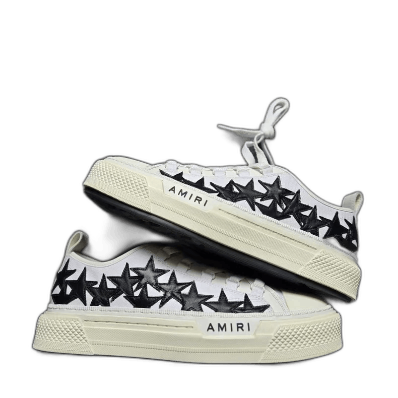 Amiri Amiri Black and White Star Sneakers Size US 10 / EU 43 - 1 Thumbnail